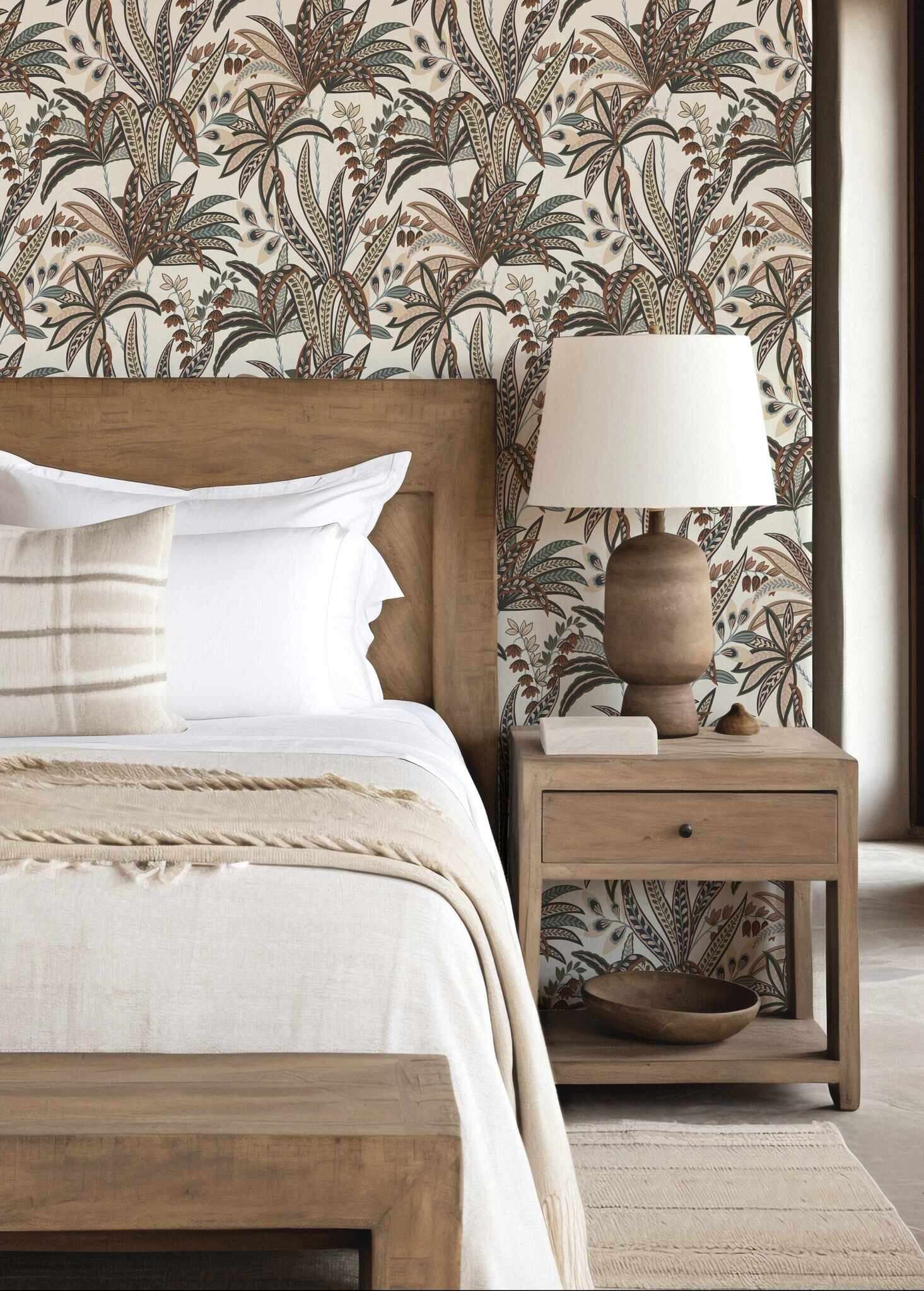 10-792645 Raumbilder 1 Room with Wallpaper with fantasy leaves