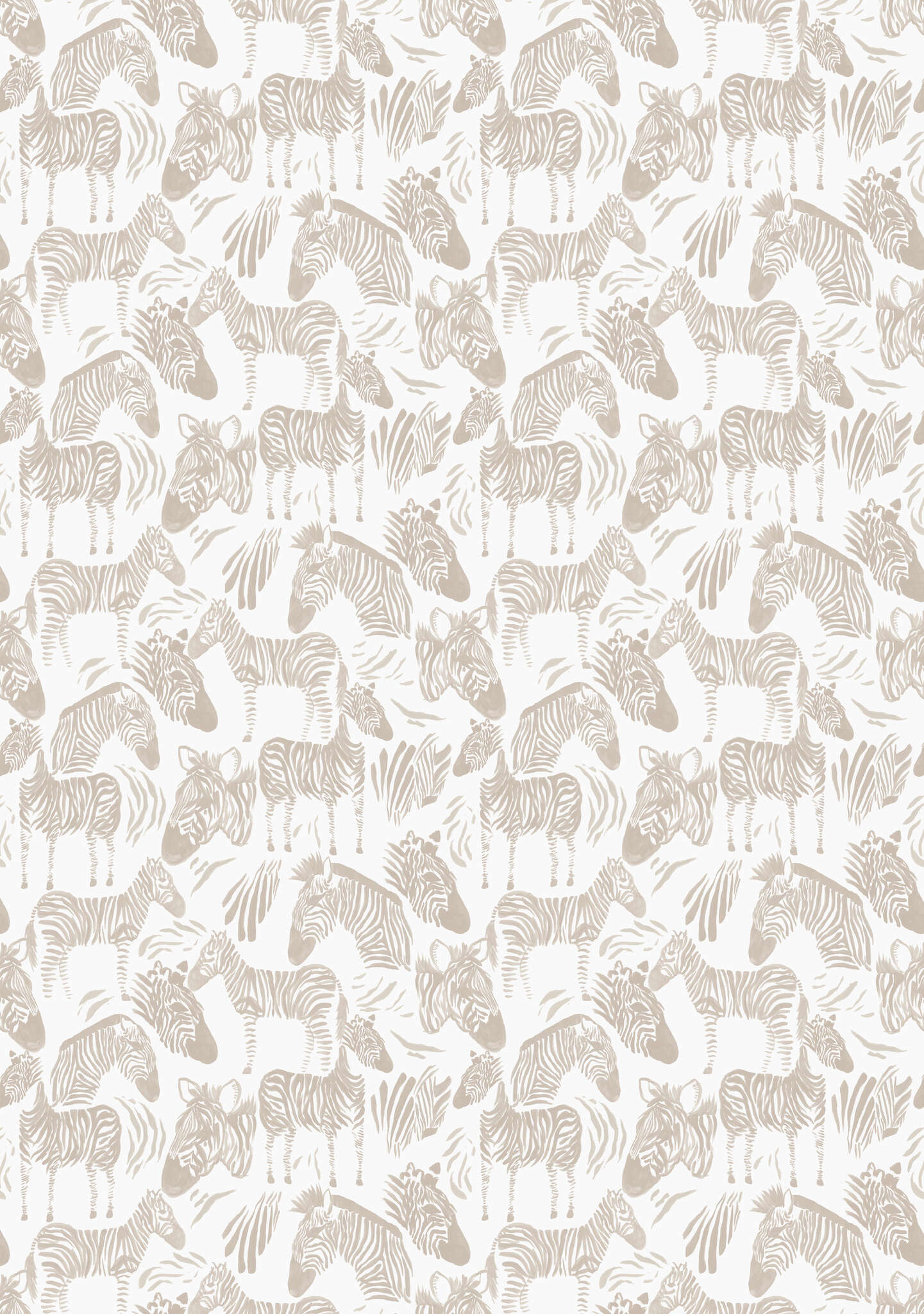 10-300151 Artikelscan 1 Wall mural Zebra in Beige | Roomblush - RB329