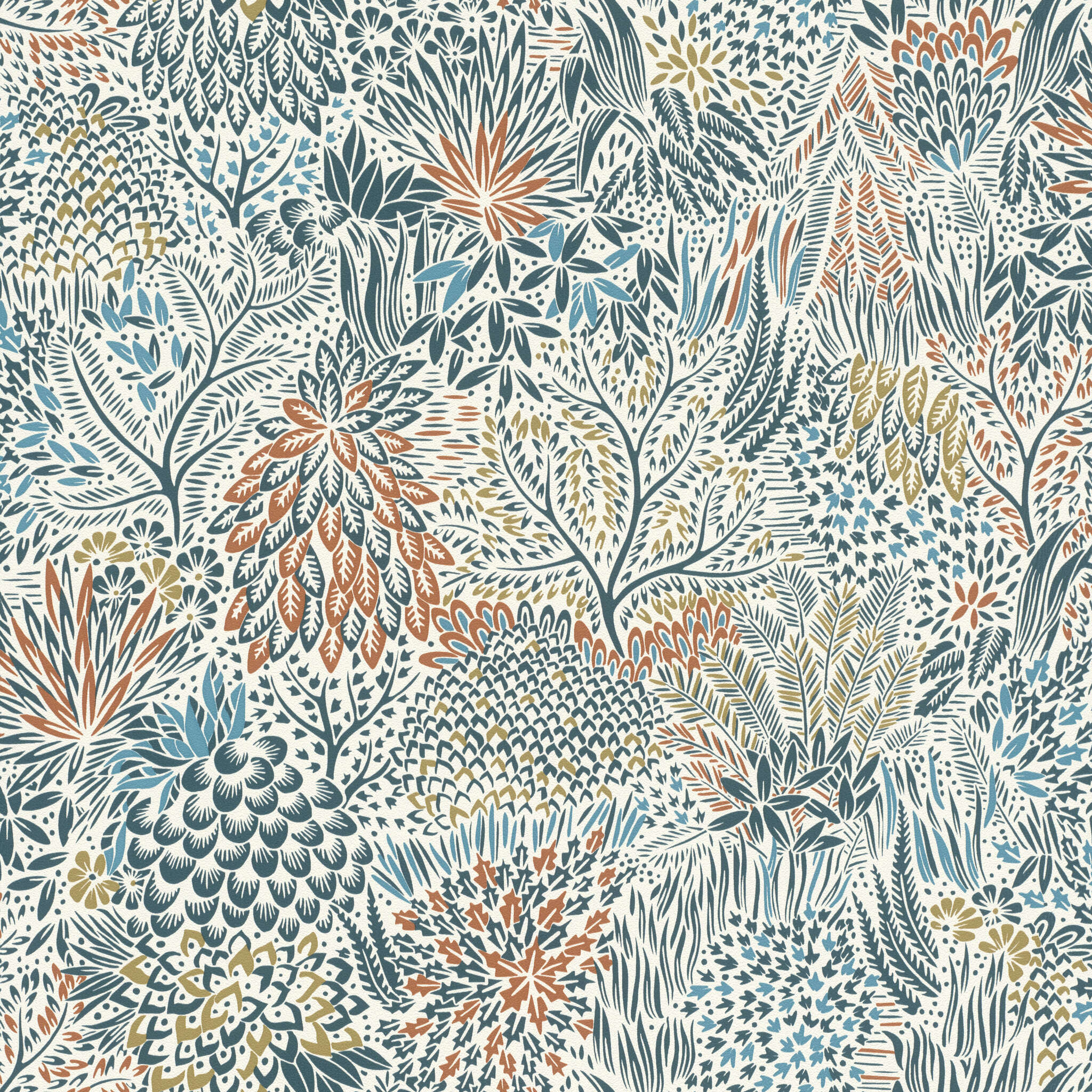 10-866124 Artikelscan 1 Imaginative wallpaper with leaves, needles and twigs