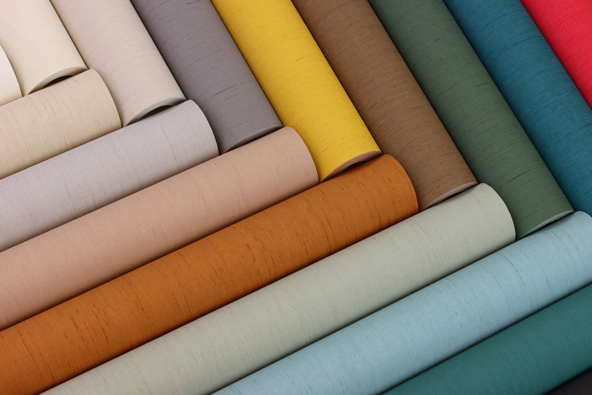 10-746020 Detailaufnahmen 8 Detailbild von Einfarbige Tapete mit textiler Struktur