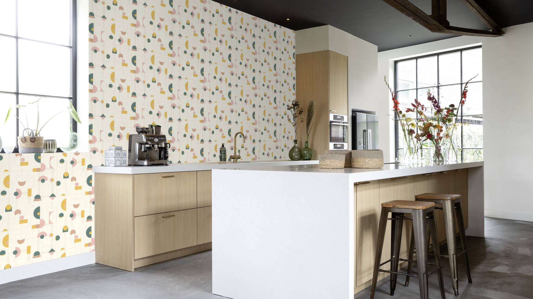 10-795271 Raumsituationen 3 Non-woven wallpaper in yellow Selection vinyl/non-woven 795271