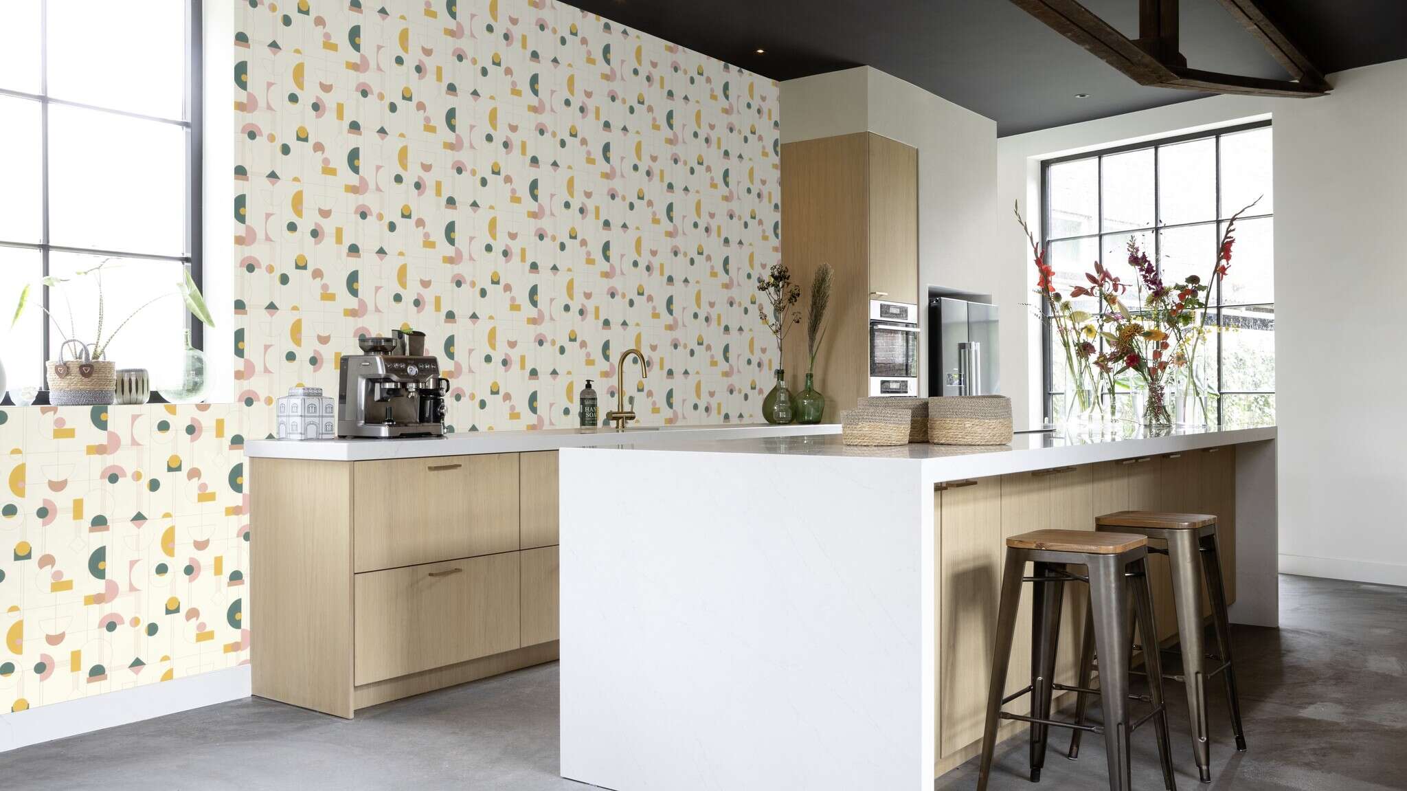 10-795271 Raumsituationen 3 Non-woven wallpaper in yellow Selection vinyl/non-woven 795271