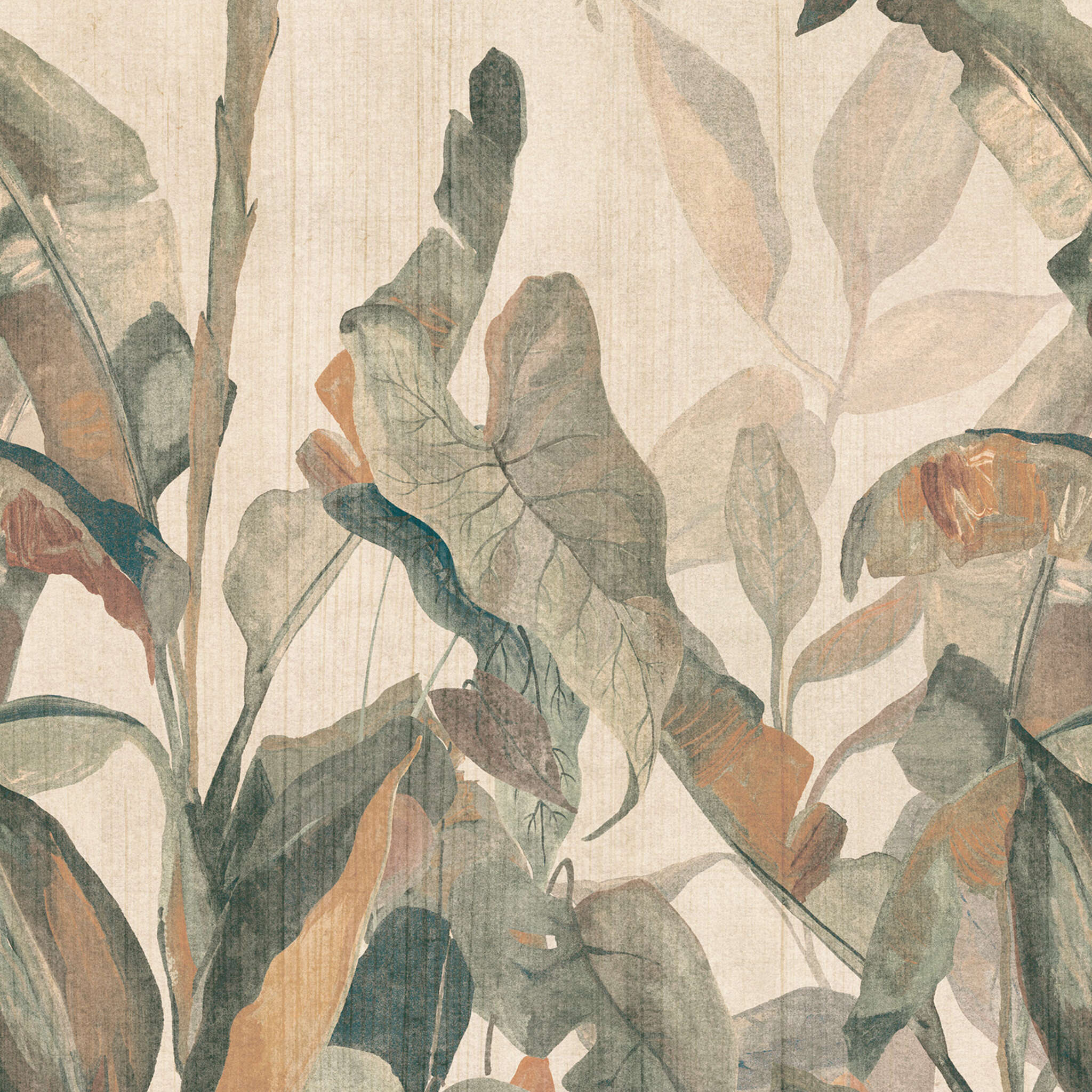 Fototapete tropische Blätter in Grün und Beige 360158 Non-woven wallpaper in green-mocha Schöner Wohnen 2 360158