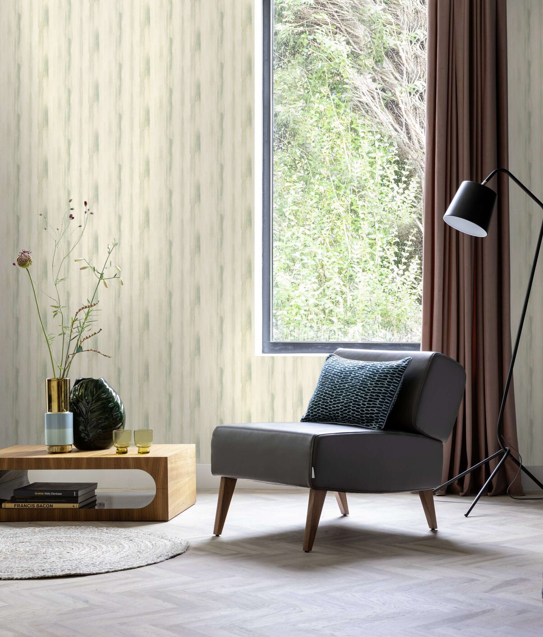 10-509335 Raumsituationen 5 Non-woven wallpaper in green Selection vinyl/non-woven 509335