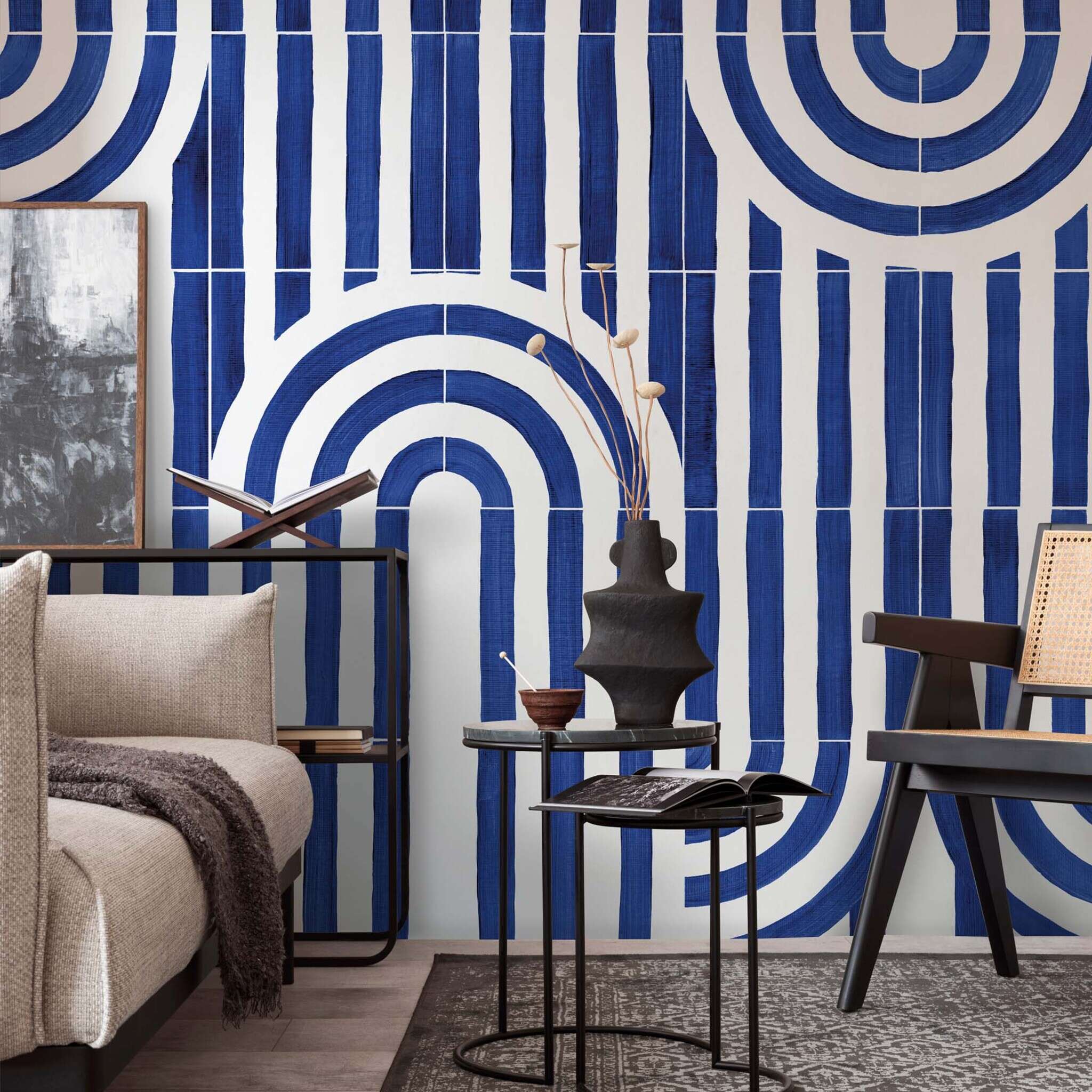 10-300162 Raumsituationen 1 Wall mural Palazzo in Blue | Roomblush - RB464