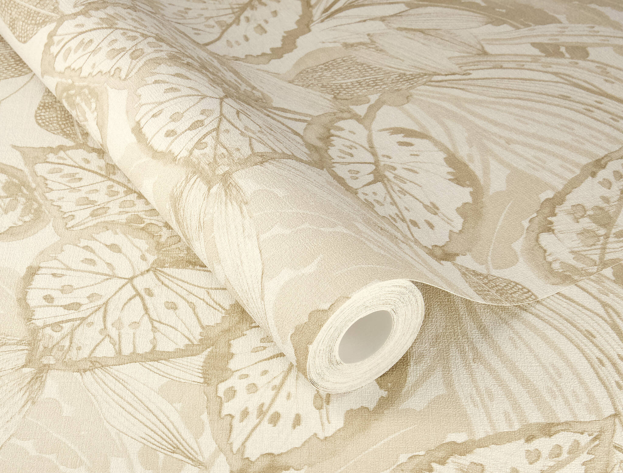 10-983012 Detailaufnahmen 1 Non-woven wallpaper in beige-petrol Novella XL 983012