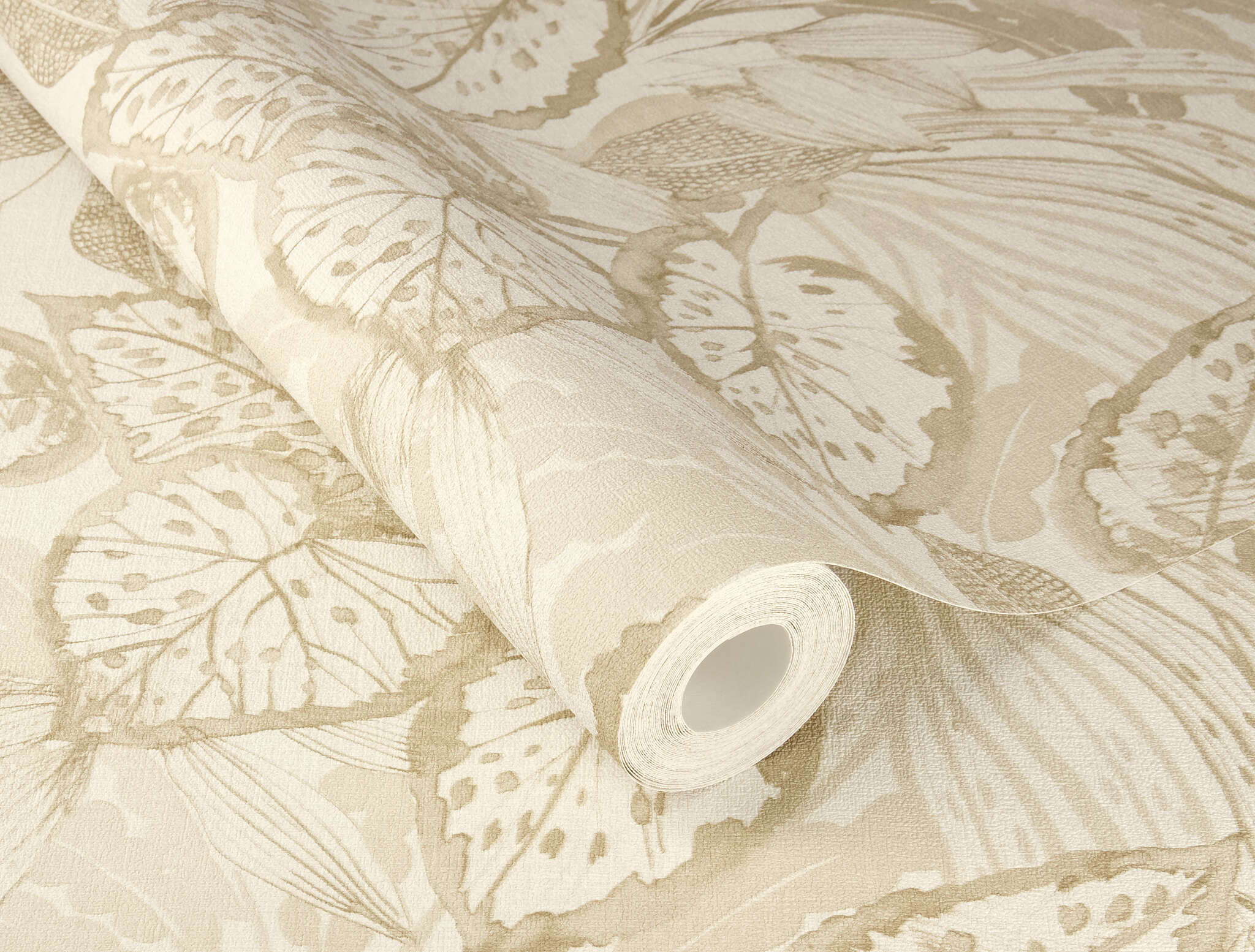 10-983012 Detailaufnahmen 1 Non-woven wallpaper in beige-petrol Novella XL 983012