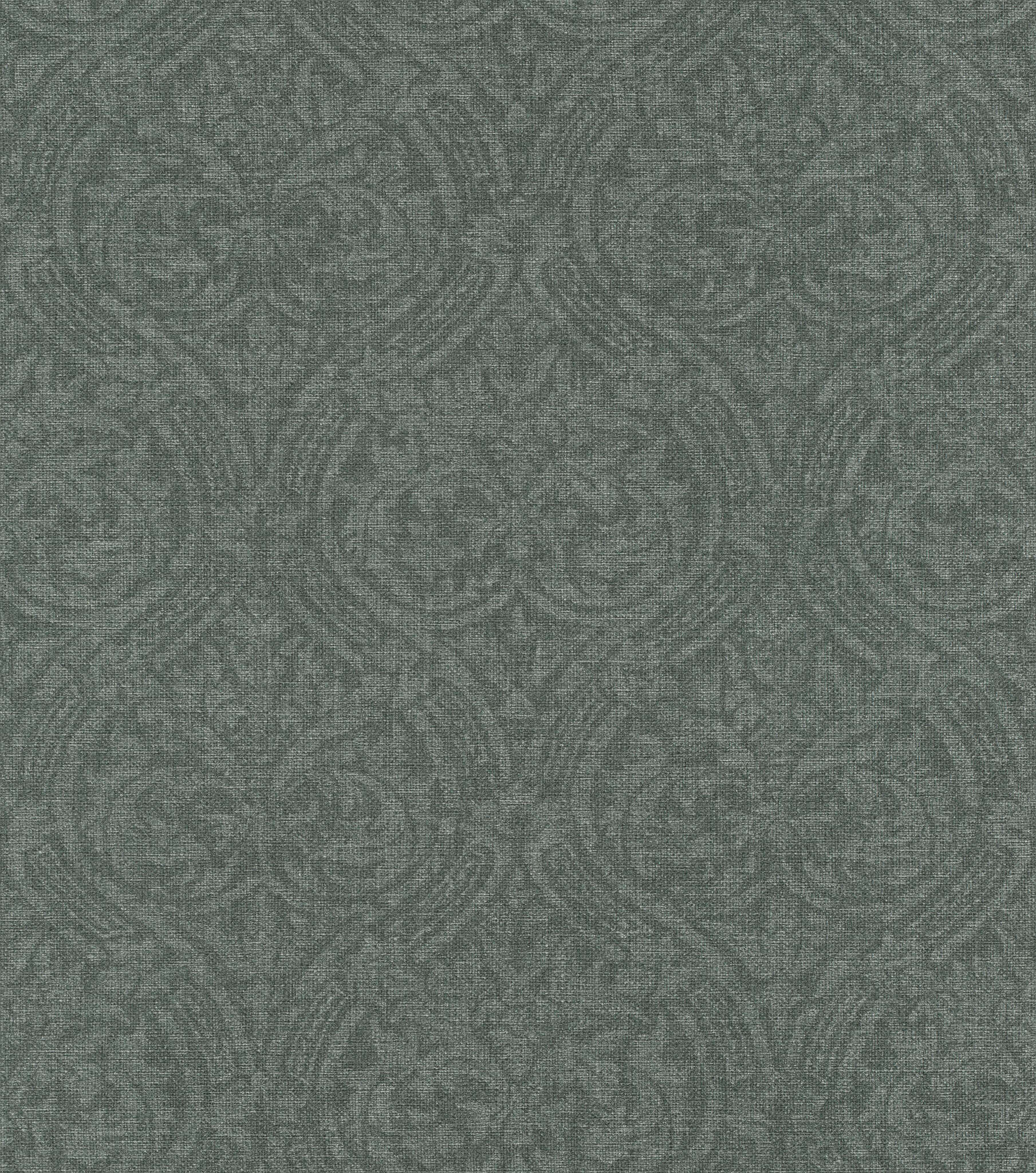 10-613346 Artikelscan 1 Vliestapete Ornamente in Grün - Atelier Tissé Grace 613346