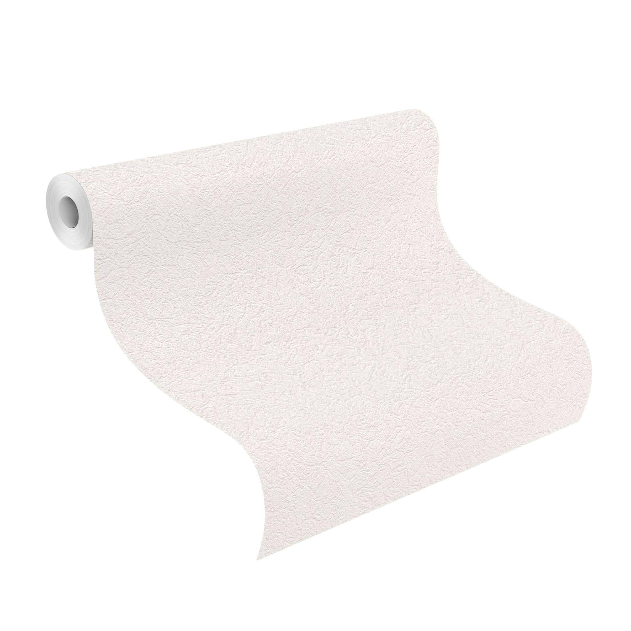 10-340433 Rolle abgerollt 1 Papier peint blanc-blanc pur Selection Relief/papier 340433