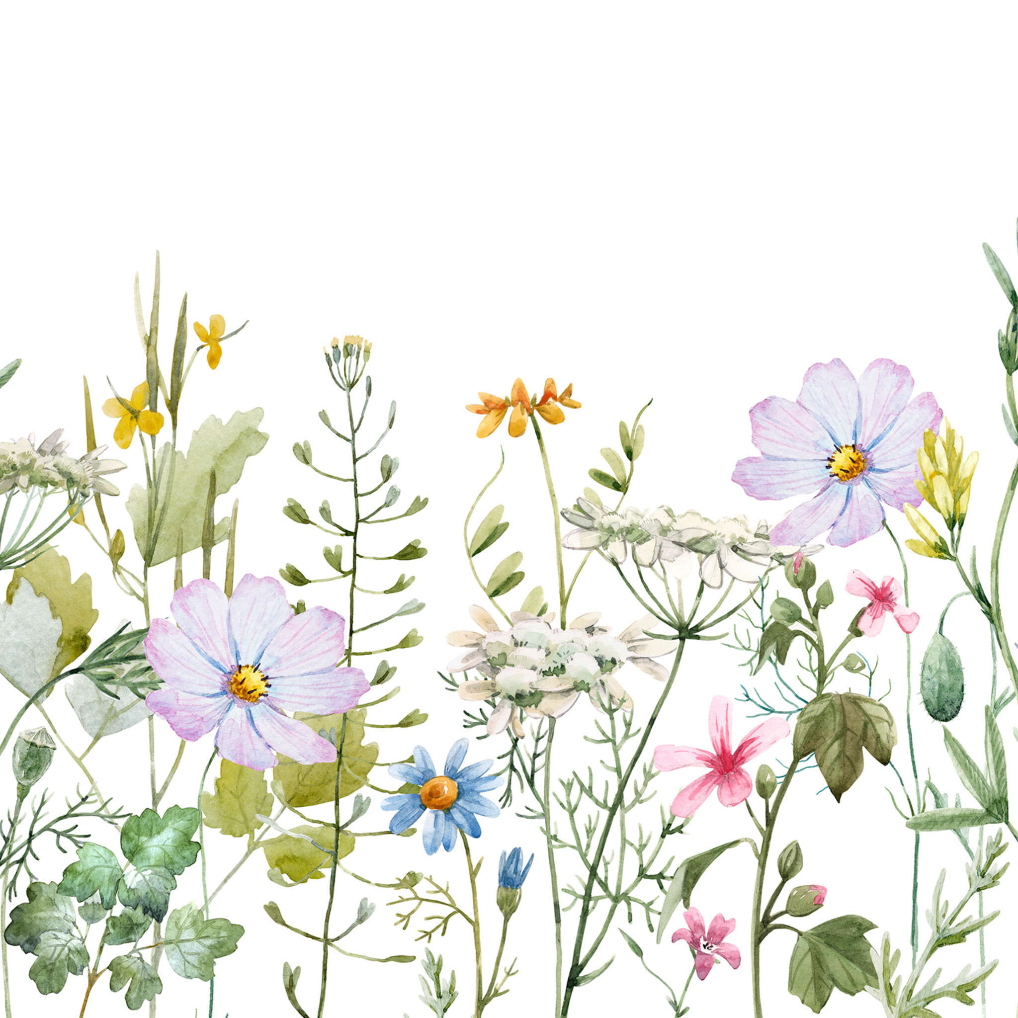 Non-woven wallpaper with flower meadow photo wallpaper 360035
