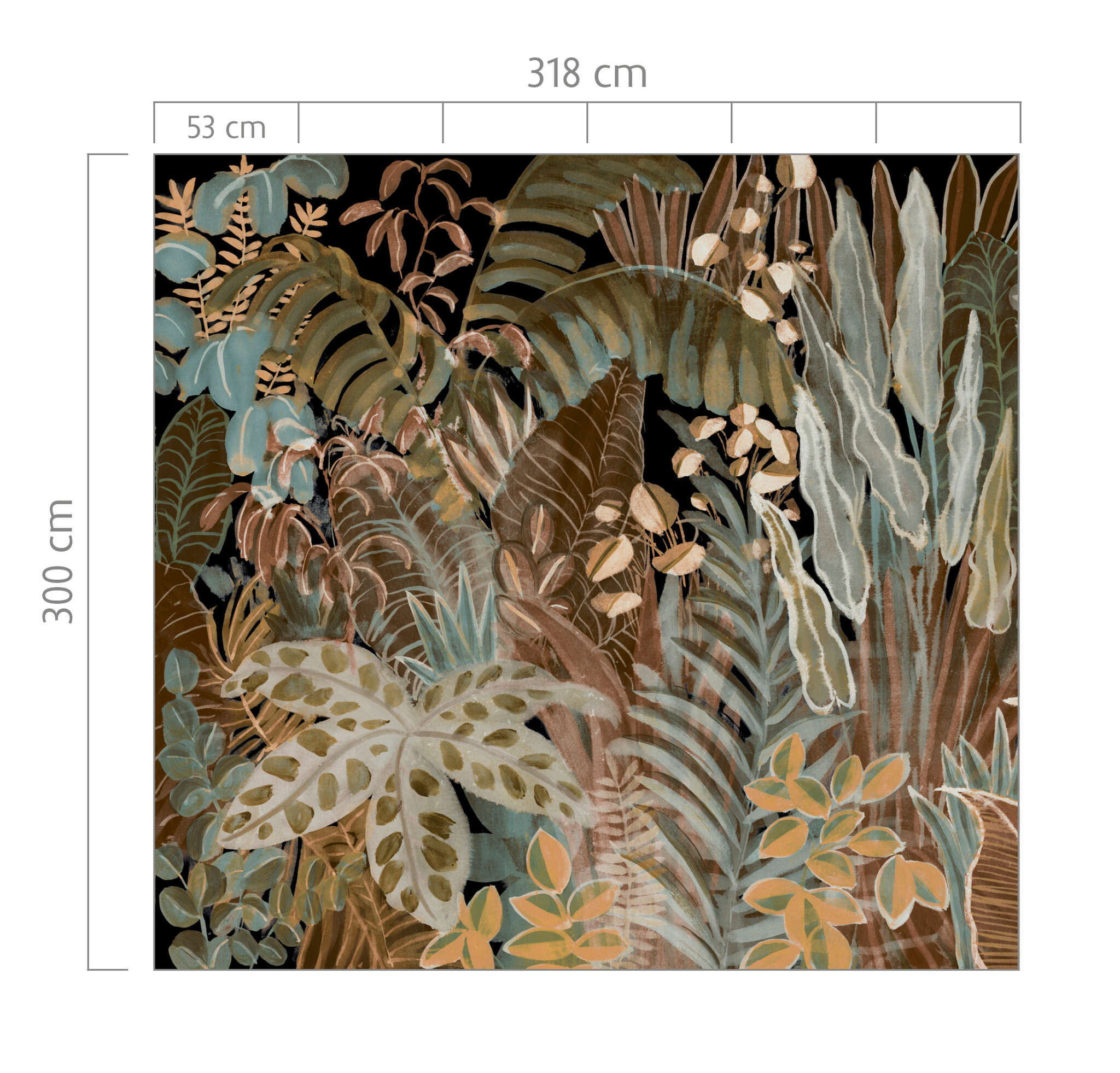 10-366686 Bildauschnitt 1 SCHÖNER WOHNEN photo wallpaper collection mural XXL BOTANICAL in green 366686