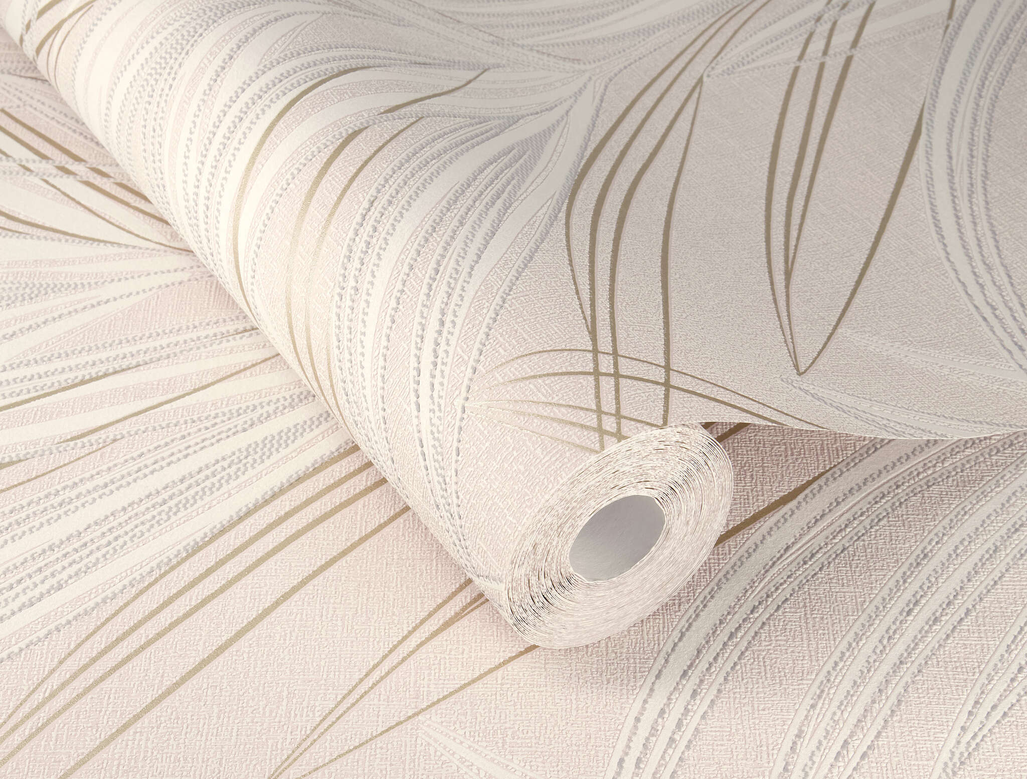 10-654028 Detailaufnahmen 1 Grass non-woven wallpaper in pink rose Welcome Home 654028