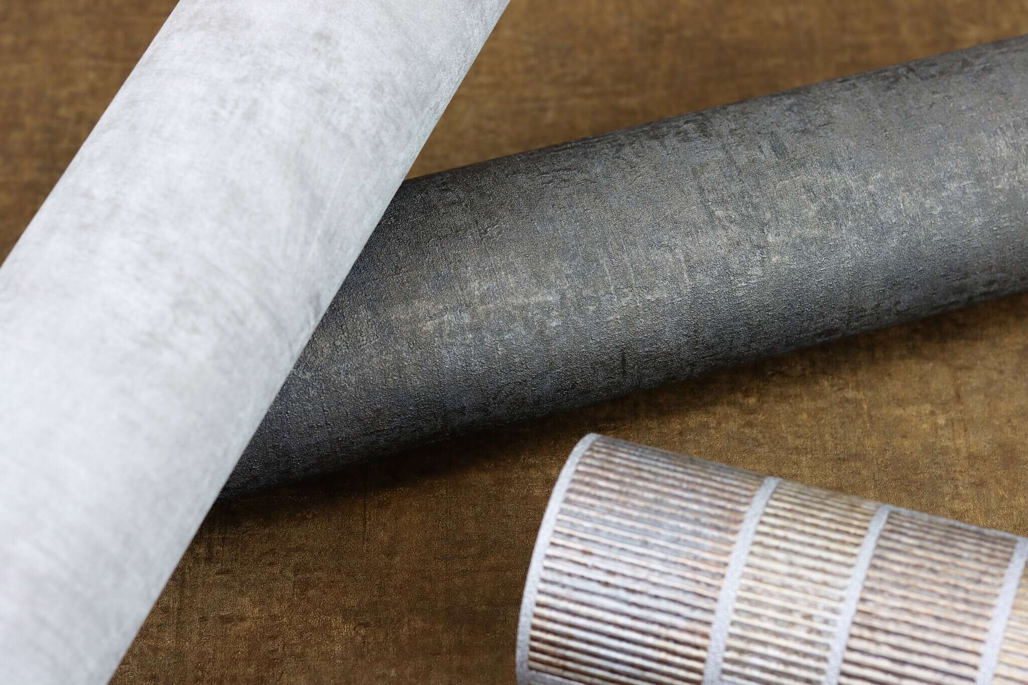10-428216 Detailaufnahmen 7 Non-woven wallpaper in gray-grey gold Selection 428216
