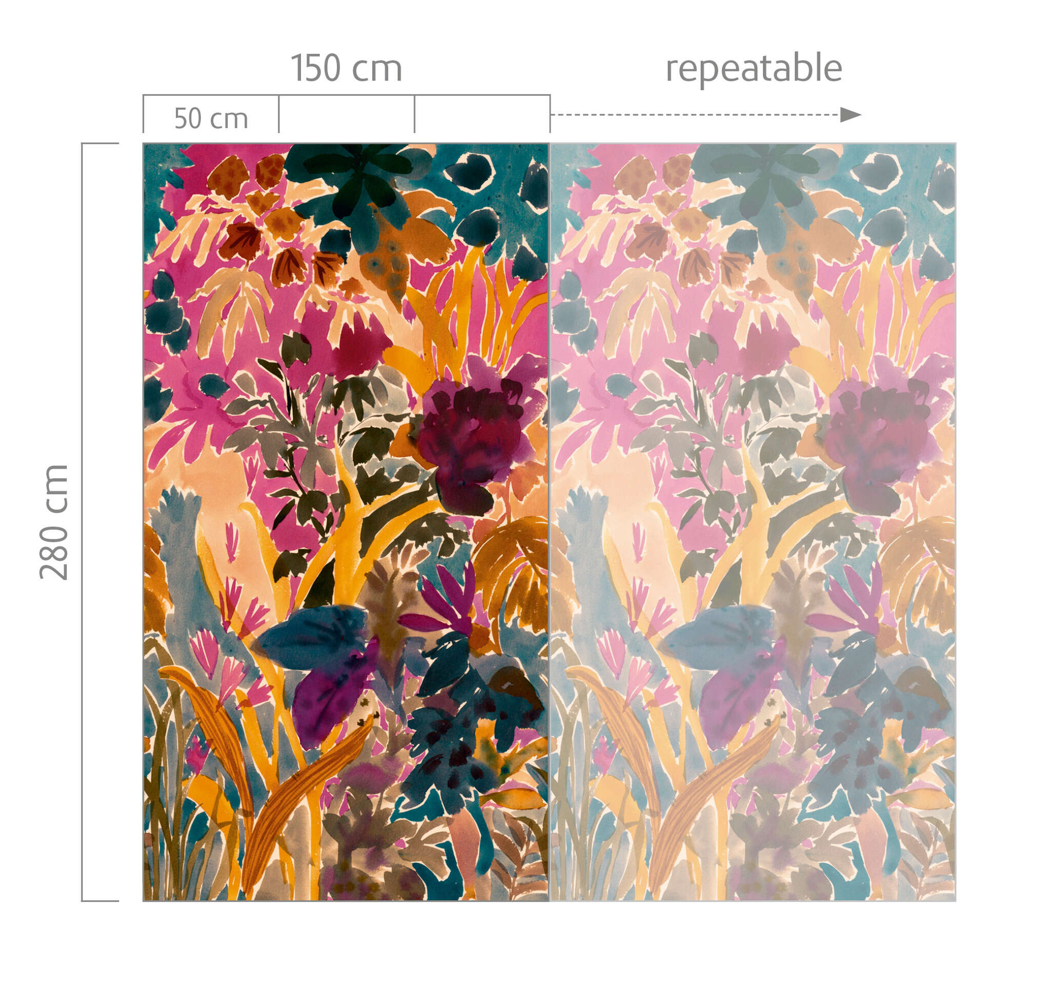 10-300346 Bildauschnitt 1 Wall mural Honey in Pink | Roomblush - RB459