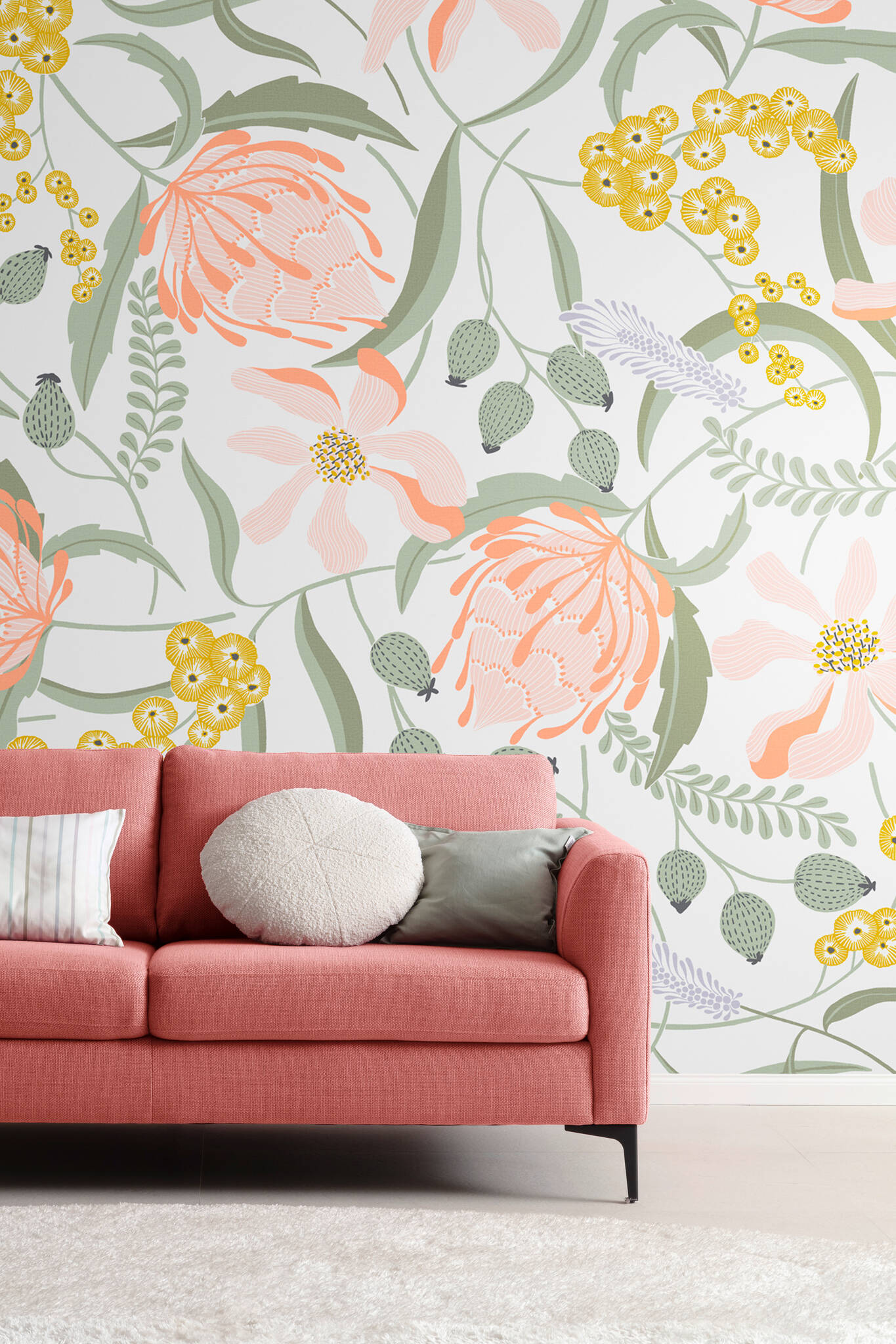 10-367331 Raumbilder 1 Collection SCHÖNER WOHNEN, tableau mural PLAYFUL en rouge 367331