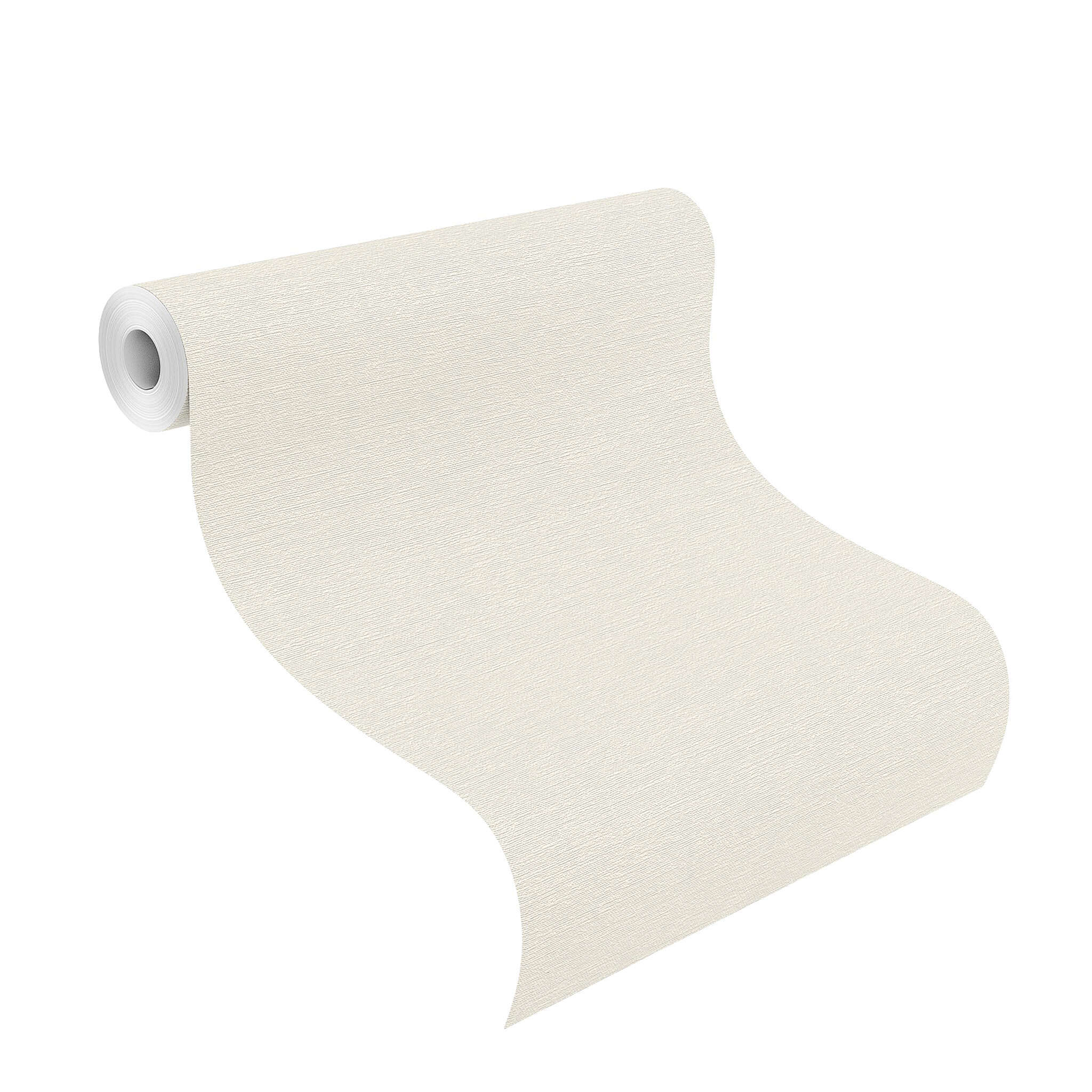 10-804546 Rolle abgerollt 1 Unrolled wallpaper roll with Single-colour wallpaper with a fine texture