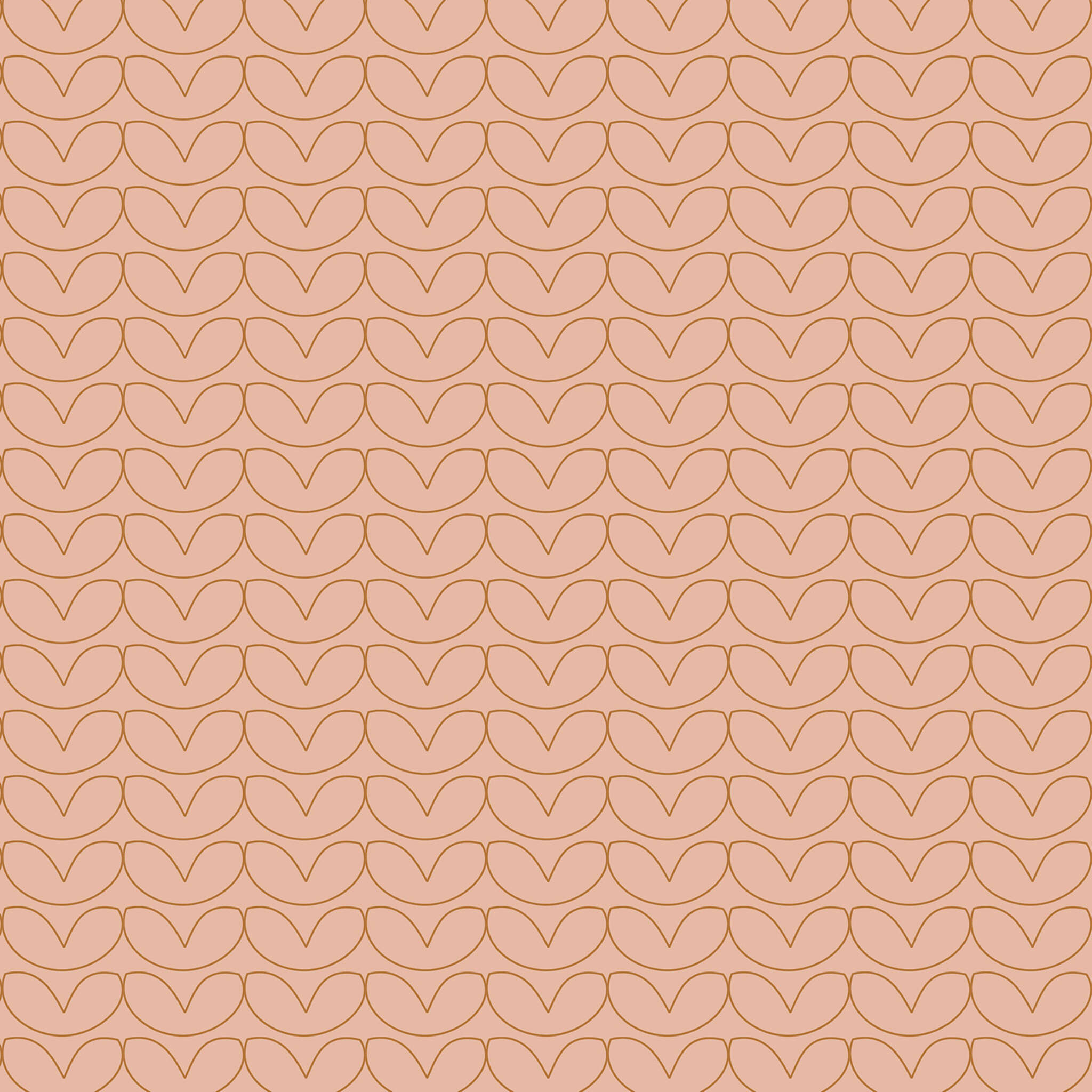 Wall mural Hearts in Orange | Roomblush - RB121