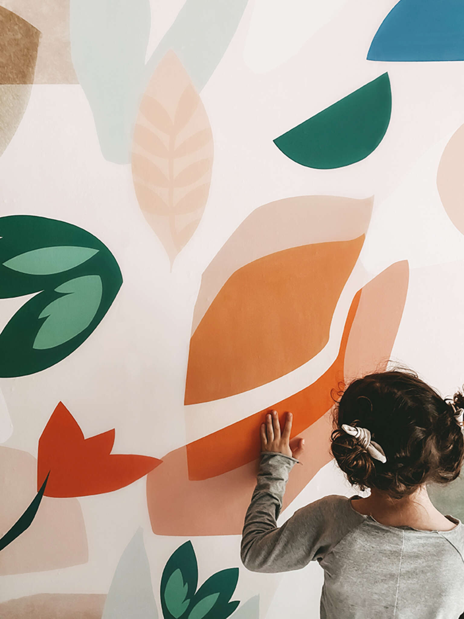 10-300094 Raumsituationen 1 Wall mural Pieces in Orange | Roomblush - RB254