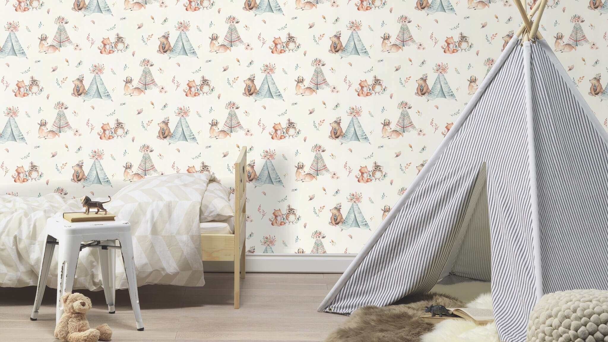 10-301410 Raumsituationen 2 Non-woven wallpaper in blue Kids World II 301410