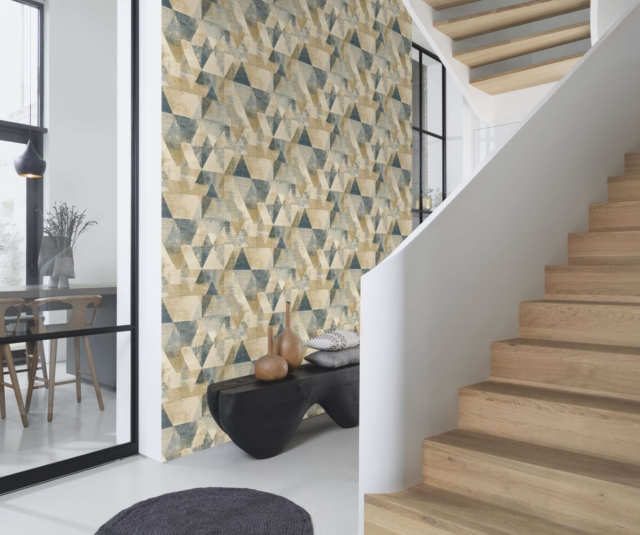 10-819182 Raumsituationen 5 Geometrisch Vliestapete in Beige #followusaround 819182