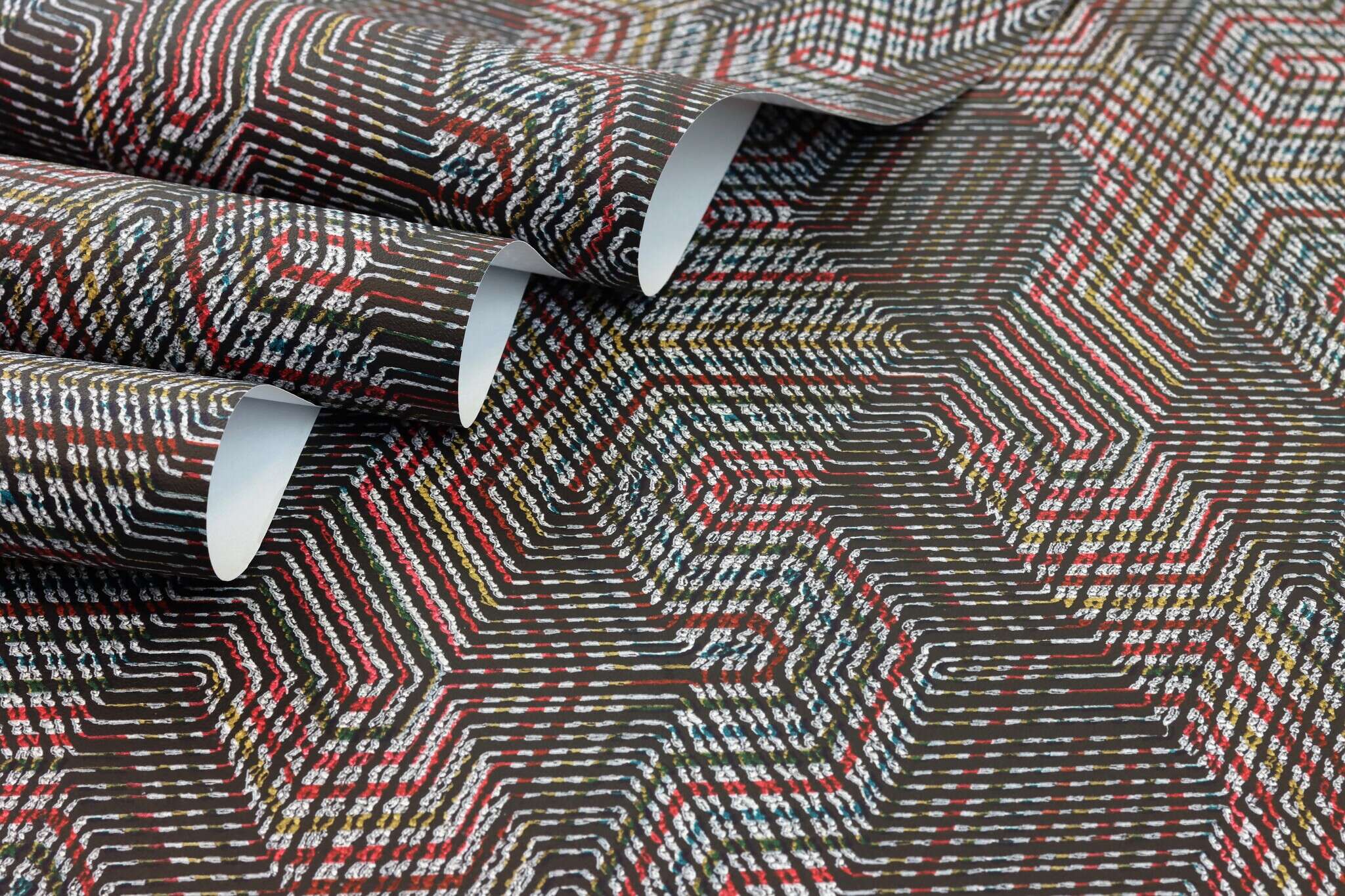 10-751925 Detailaufnahmen 6 Detailbild von Geometrisches Textilmuster im Ethno-Stil