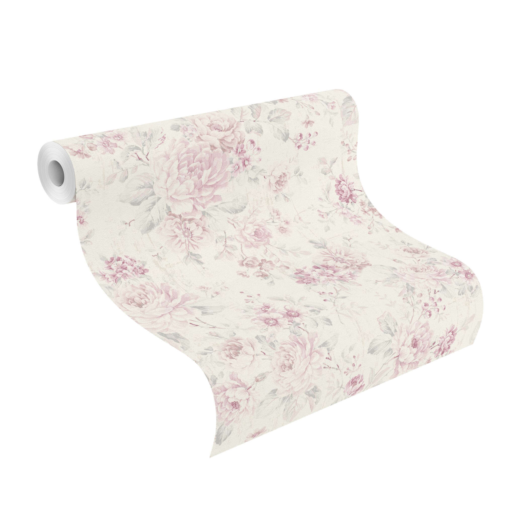 10-516029 Rolle abgerollt 2 Vliestapete Vintage Rosen 516029