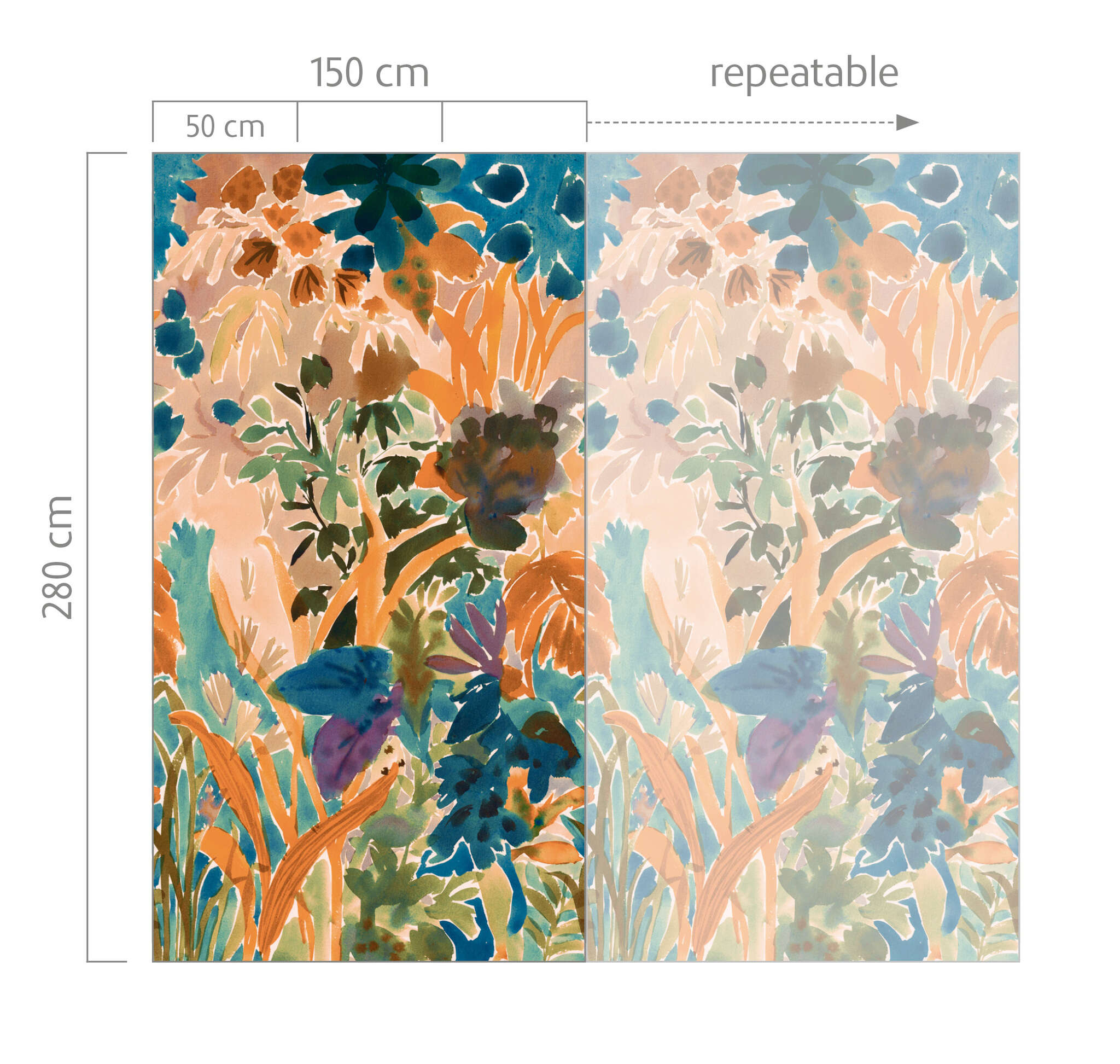 10-300360 Bildauschnitt 1 Wall mural Honey in Orange | Roomblush - RB460