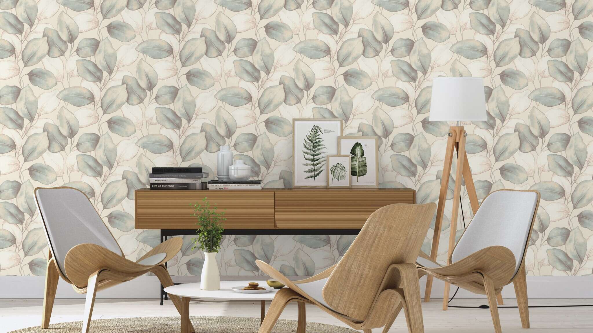 10-659863 Raumsituationen 1 Papier peint intissé orange-taupe Incanto 659863