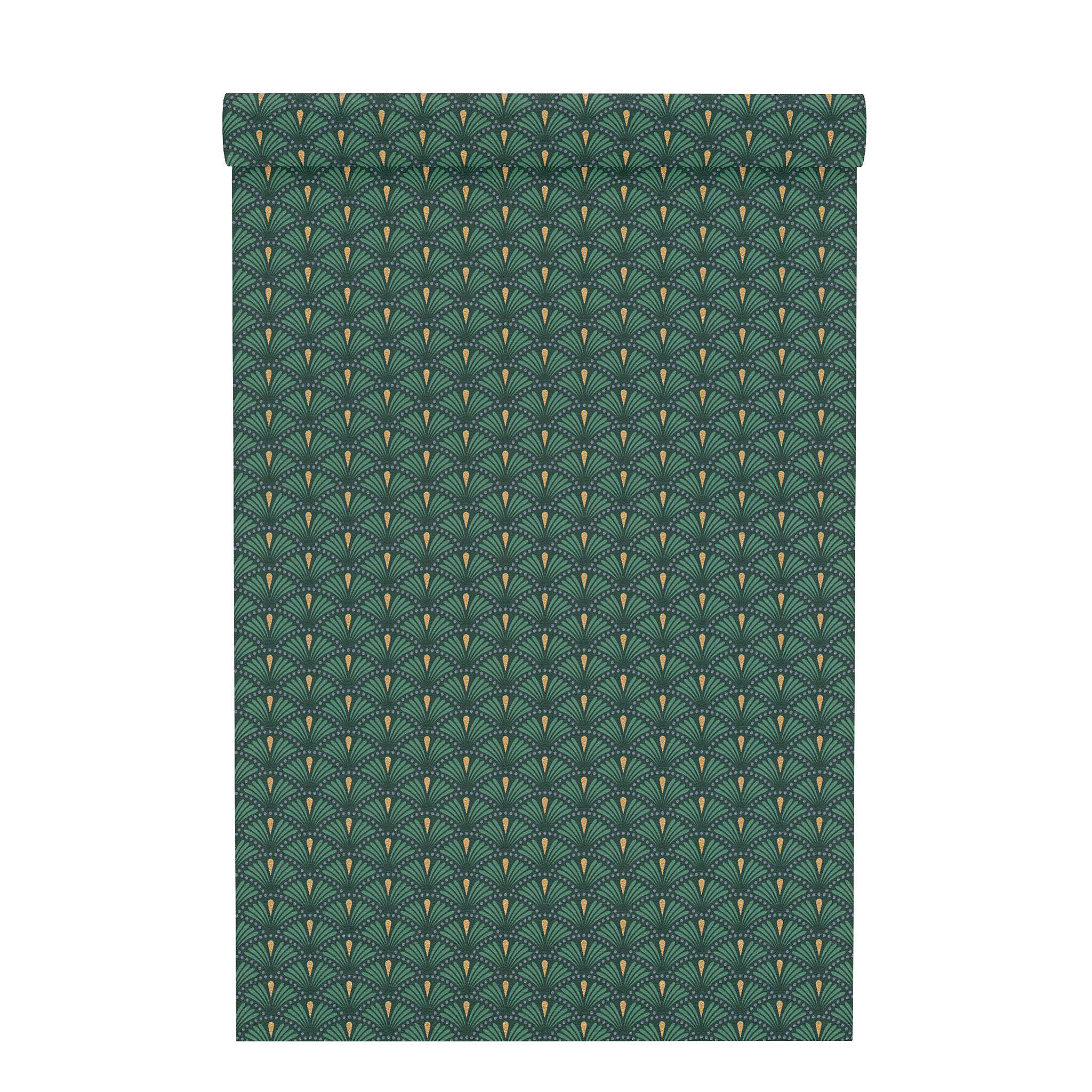 10-637915 Rolle abgerollt 1 Non-woven wallpaper in green Selection vinyl/non-woven 637915
