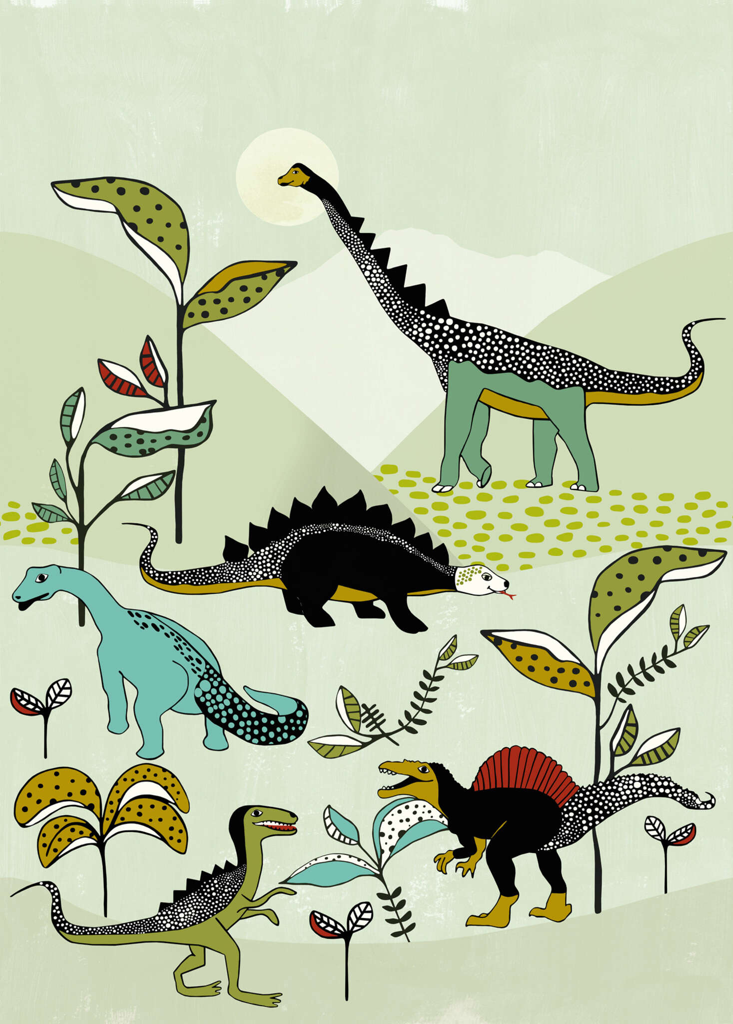 10-557695 Artikelscan 1 Onszelf Stories Dinosaur wall mural 557695
