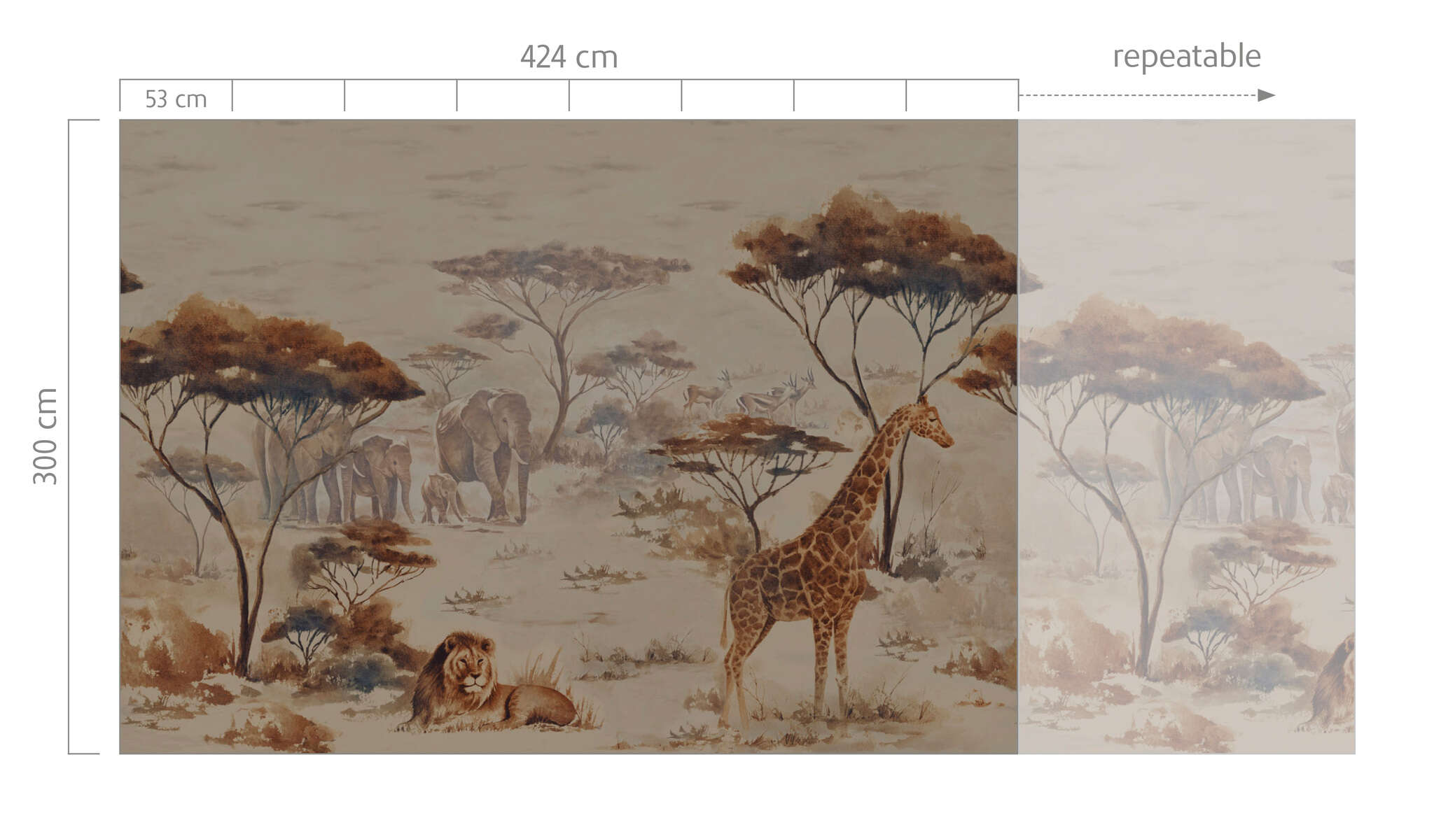10-363685 Bildauschnitt 1 Wall mural Safari - African Queen III 363685
