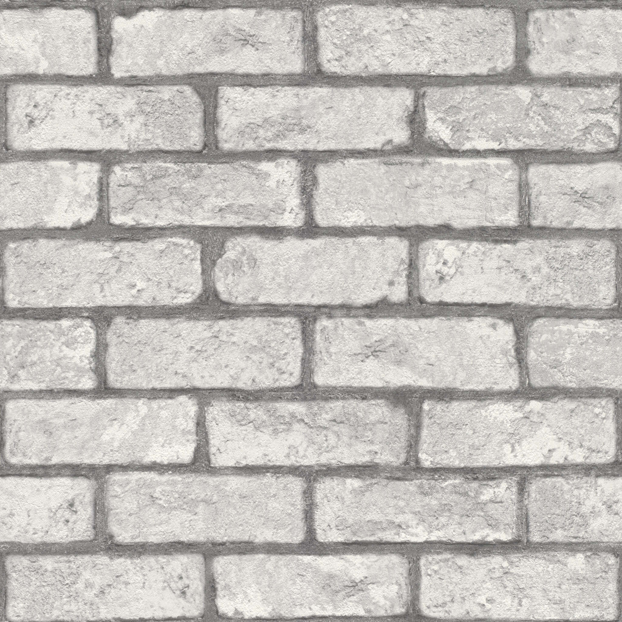 10-278200 Artikelscan 1 Tapete mit realistischer Ziegelstruktur in verschiedenen Grautönen für einen modernen Loft-Look