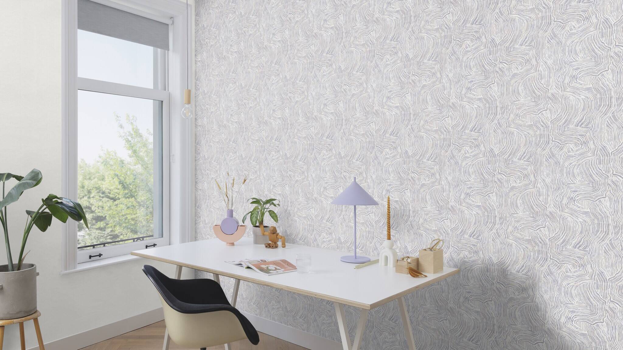 10-343212 Raumsituationen 3 Bauhaus wallpaper white paintable 343212
