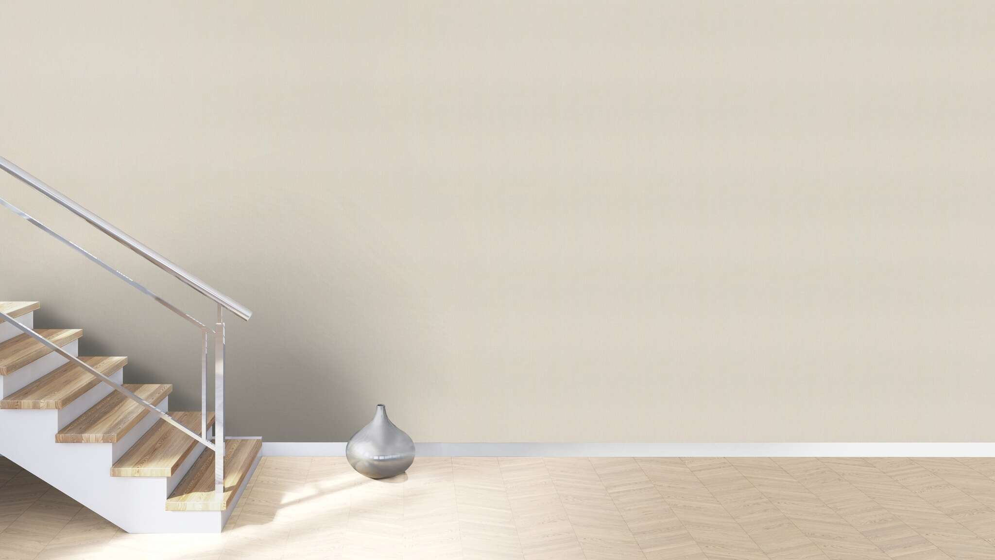 10-536881 Raumsituationen 3 Une chambre avec Papier peint uni avec une texture textile