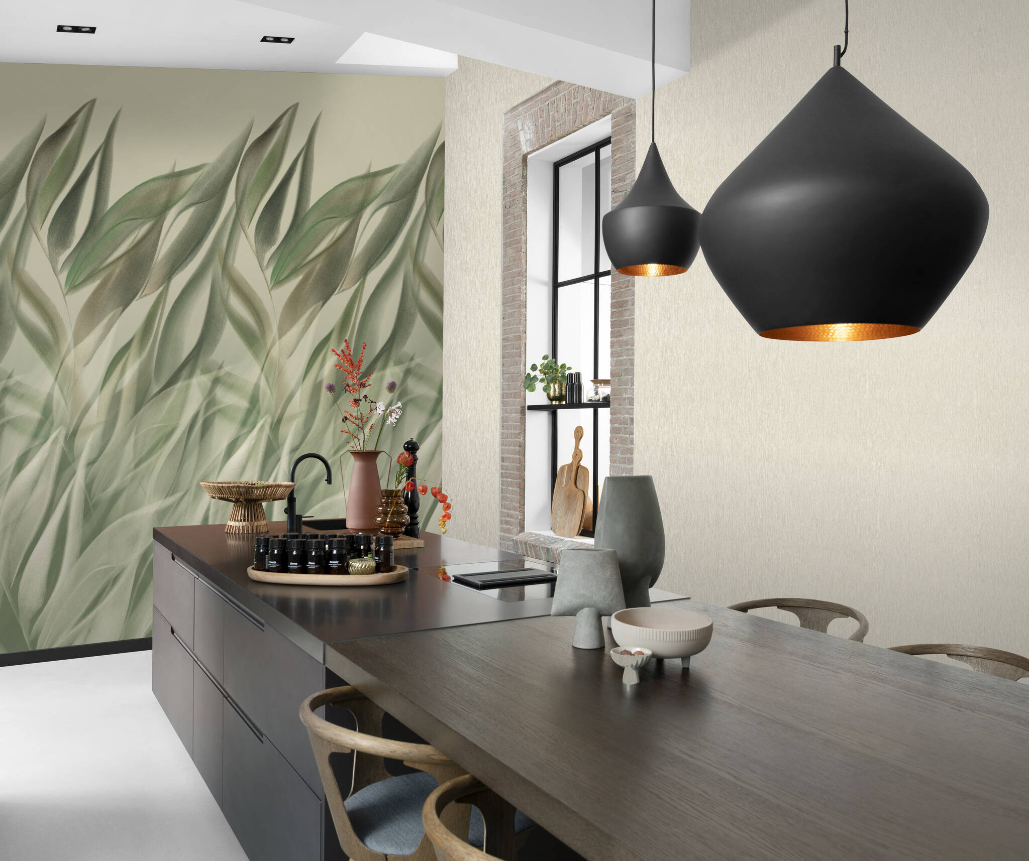 10-367775 Raumbilder 1 Papier peint intissé vert menthe Incanto 367775