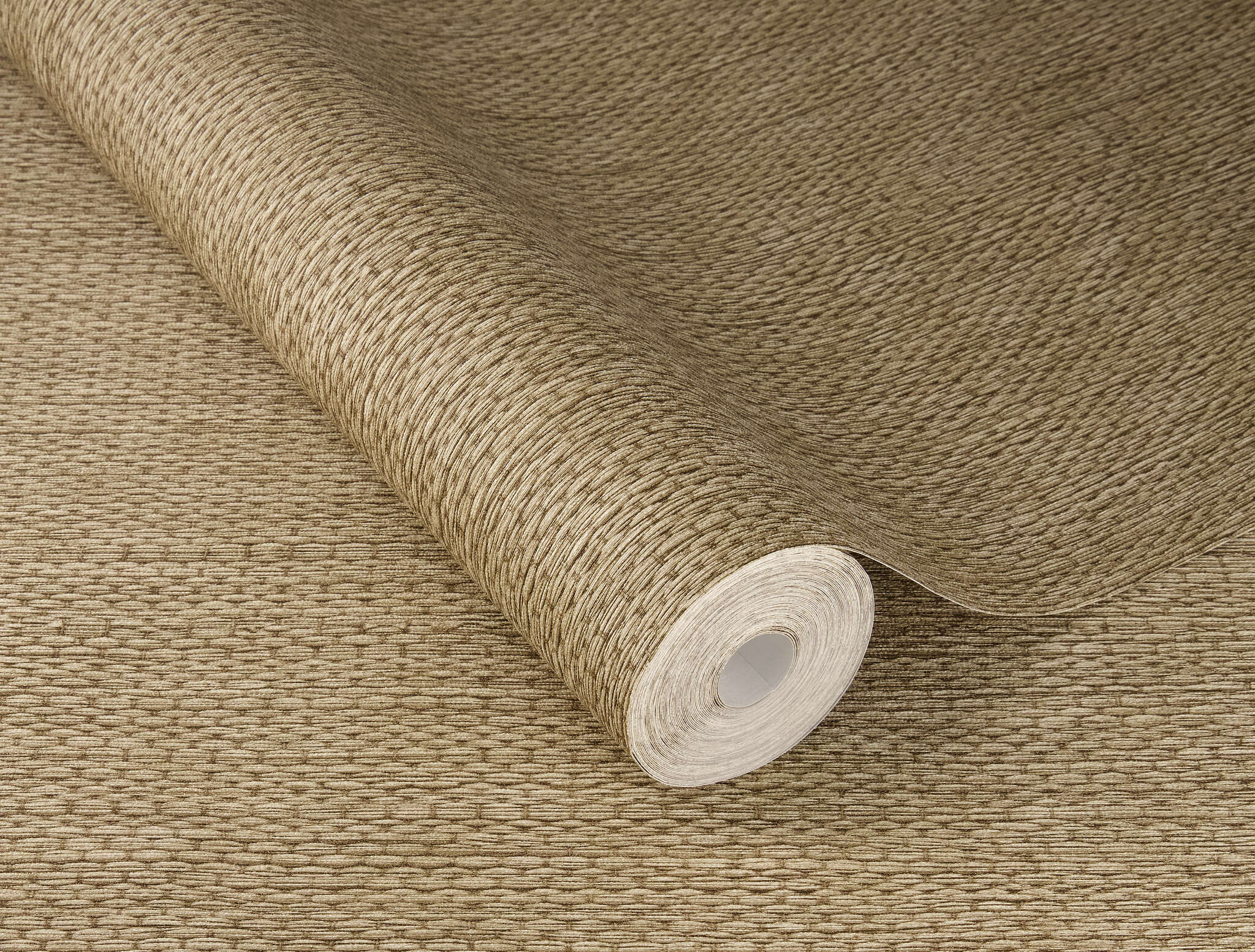 10-435566 Detailaufnahmen 1 Non-woven wallpaper with a natural fibre look in dark gold - Noble Zen Golden Wabi 435566
