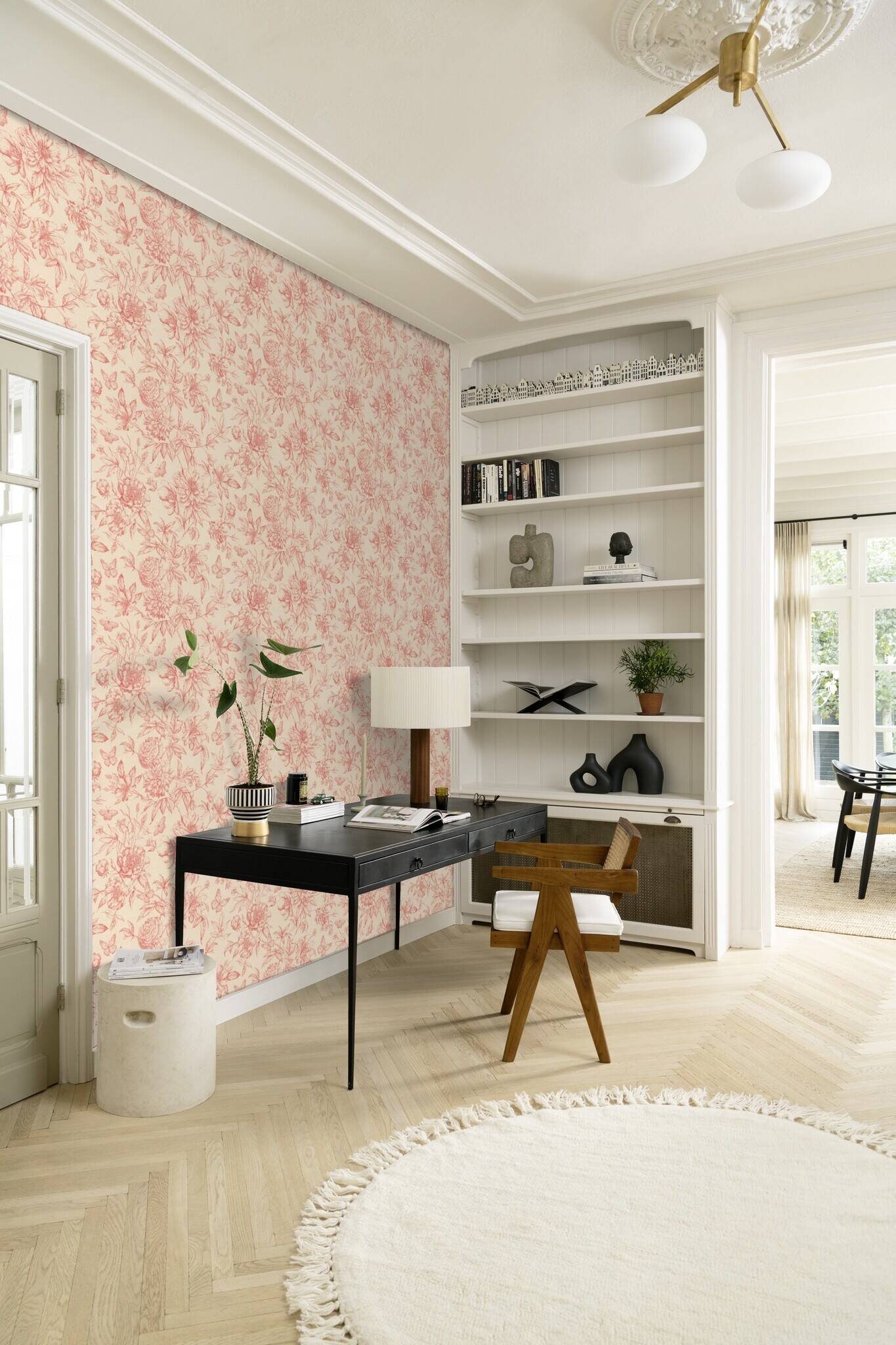 10-793949 Raumsituationen 3 Non-woven wallpaper in red Selection vinyl/non-woven 793949