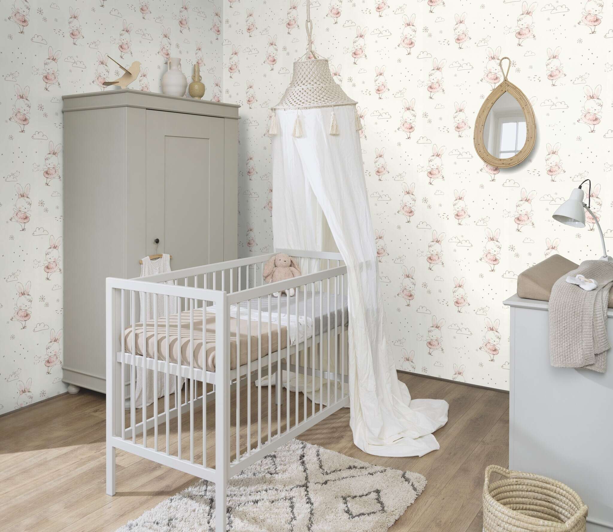 10-301656 Raumsituationen 2 Non-woven wallpaper in pink Kids World II 301656