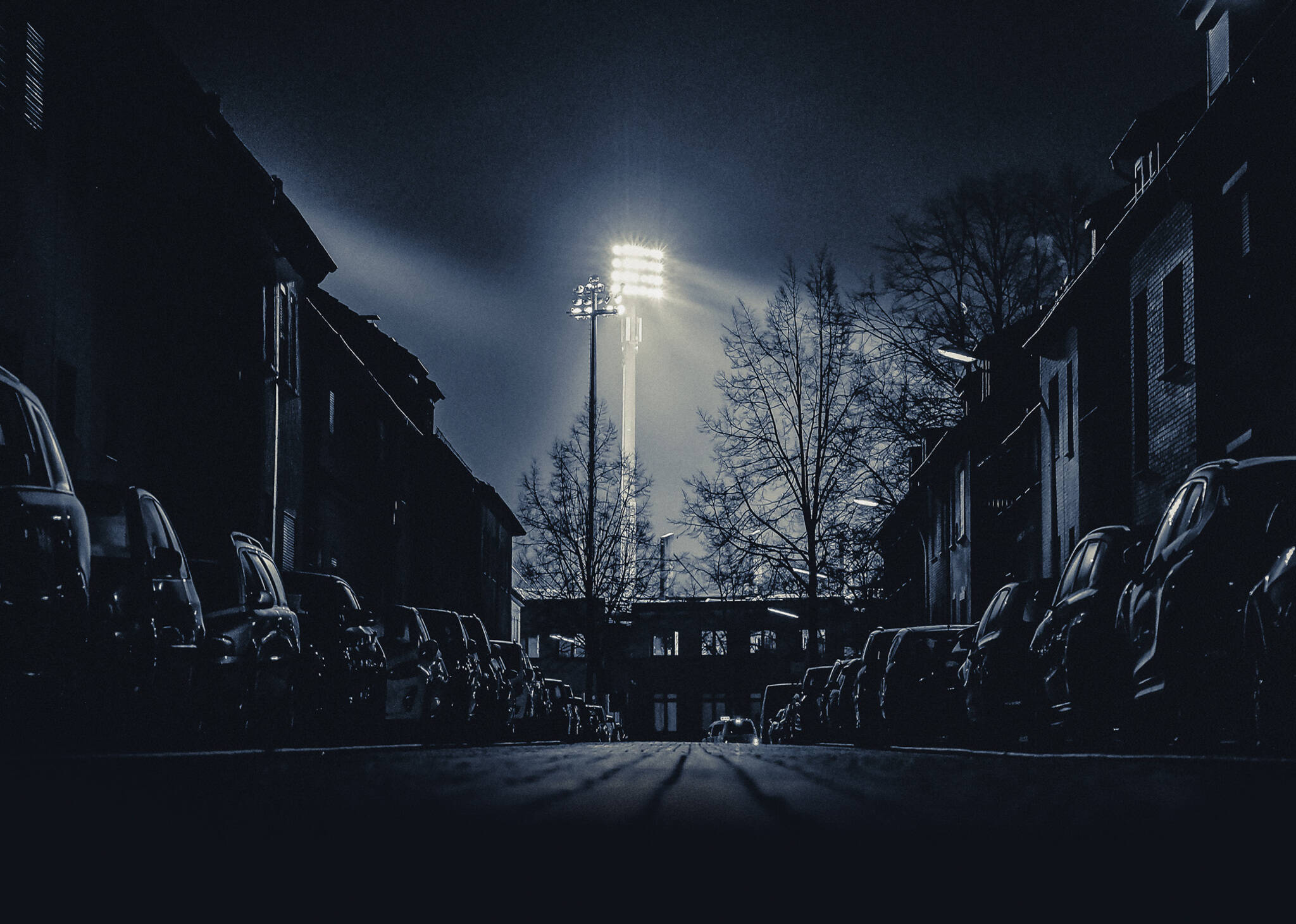 10-365467 Artikelscan 1 VfL Osnabrück non-woven wallpaper Bremen Bridge at night photo wallpaper 365467
