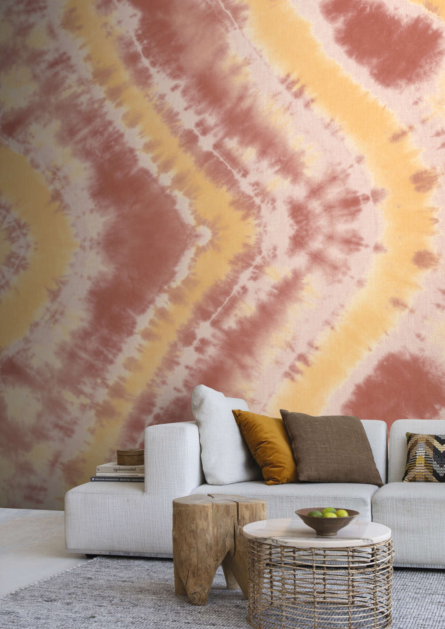 10-367638 Raumbilder 1 Non-woven wallpaper in red Beachhouse wallpaper 367638