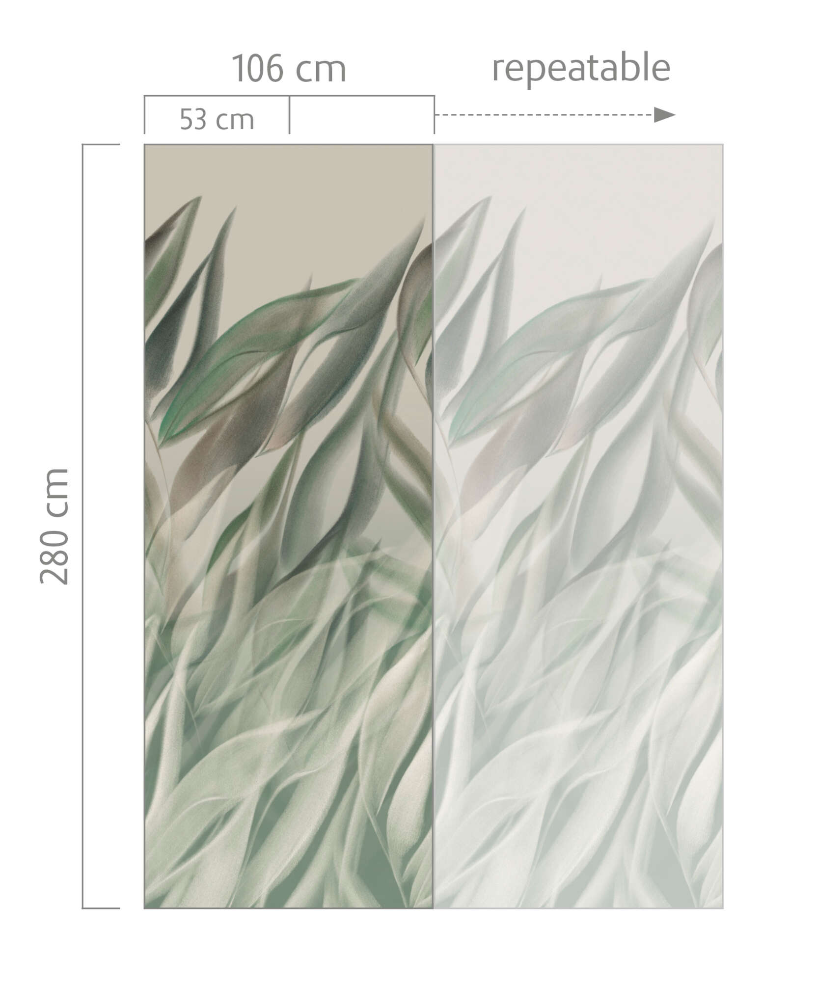 10-367775 Bildauschnitt 1 Non-woven wallpaper in green-mint Incanto 367775