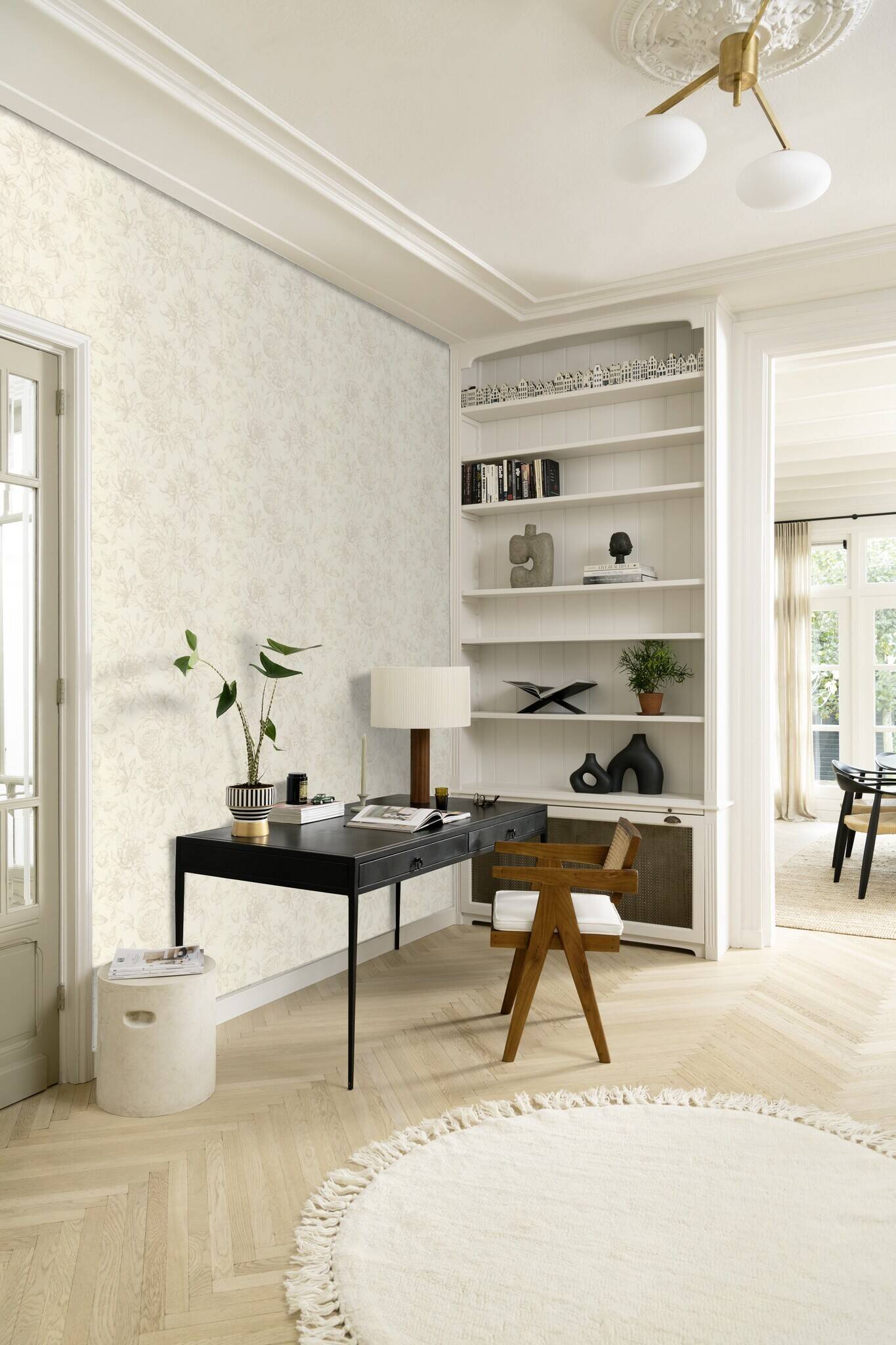 10-793932 Raumsituationen 1 Non-woven wallpaper in white Selection vinyl/non-woven 793932