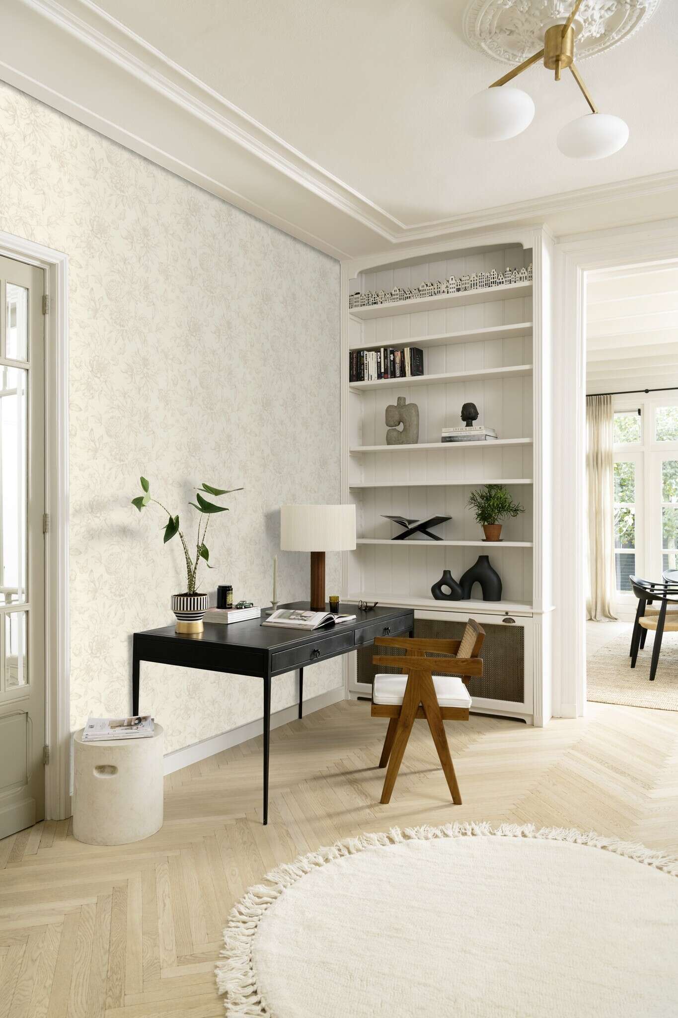10-793932 Raumsituationen 1 Non-woven wallpaper in white Selection vinyl/non-woven 793932
