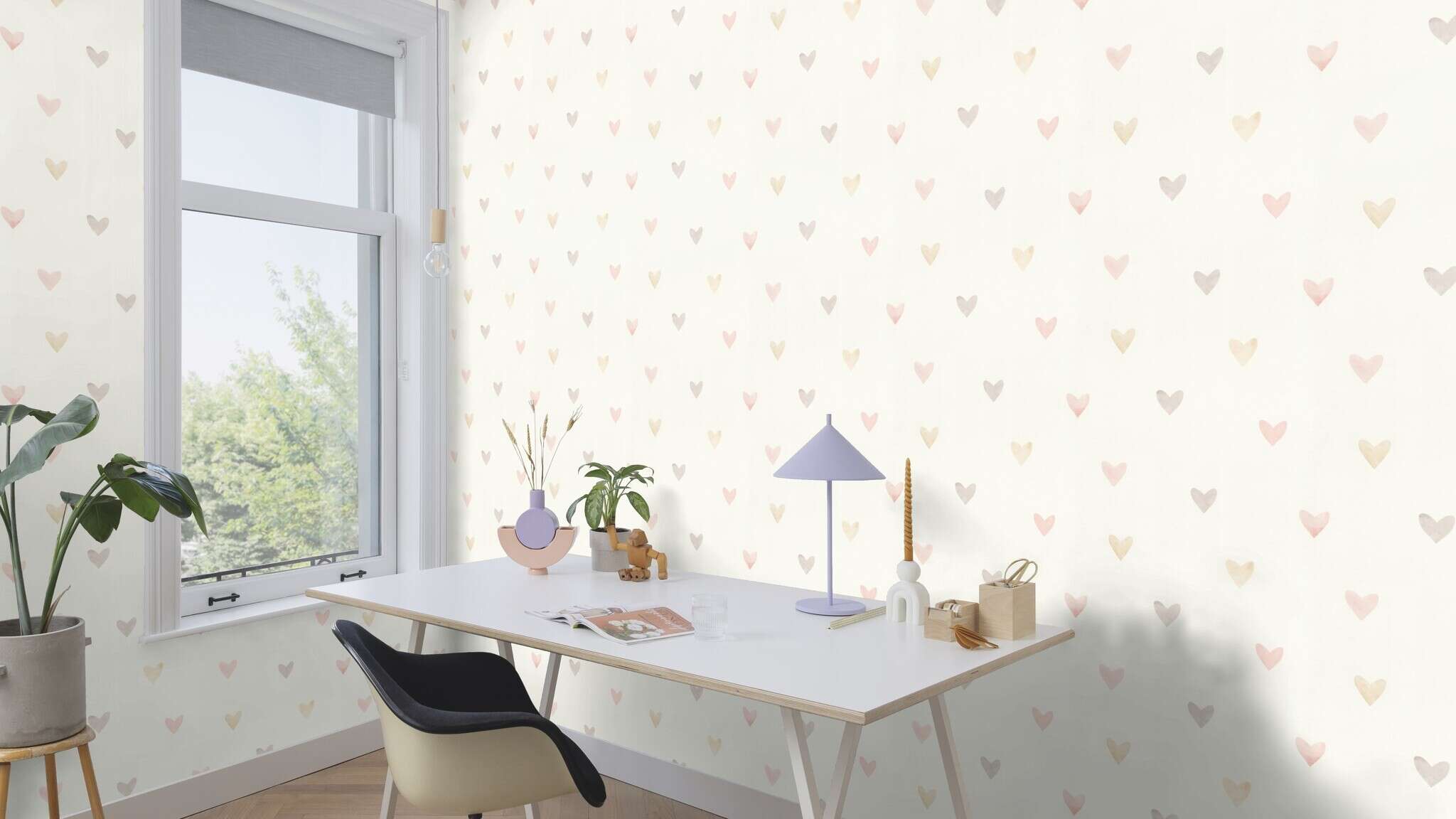 10-301717 Raumsituationen 2 Vliestapete in Pink Kids World II 301717