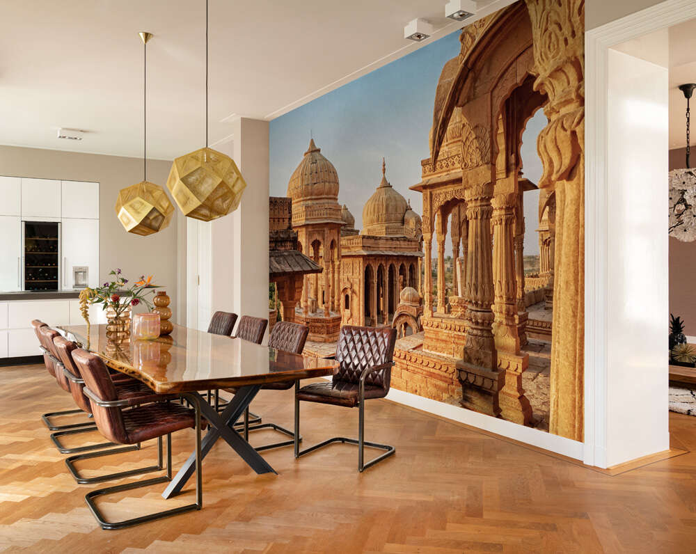 Esszimmer mit 363500 - Fototapete - Aufnahme einer hinduistischen Tempelanlage