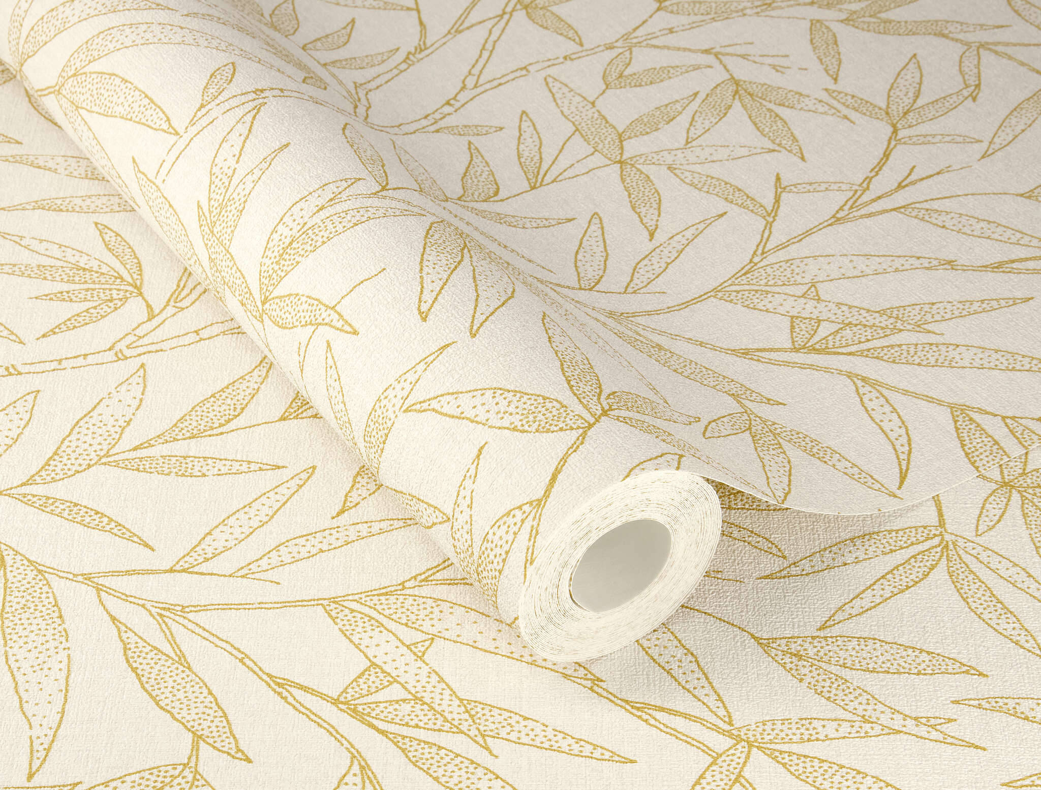10-983142 Detailaufnahmen 1 Non-woven wallpaper in yellow-petrol Novella XL 983142