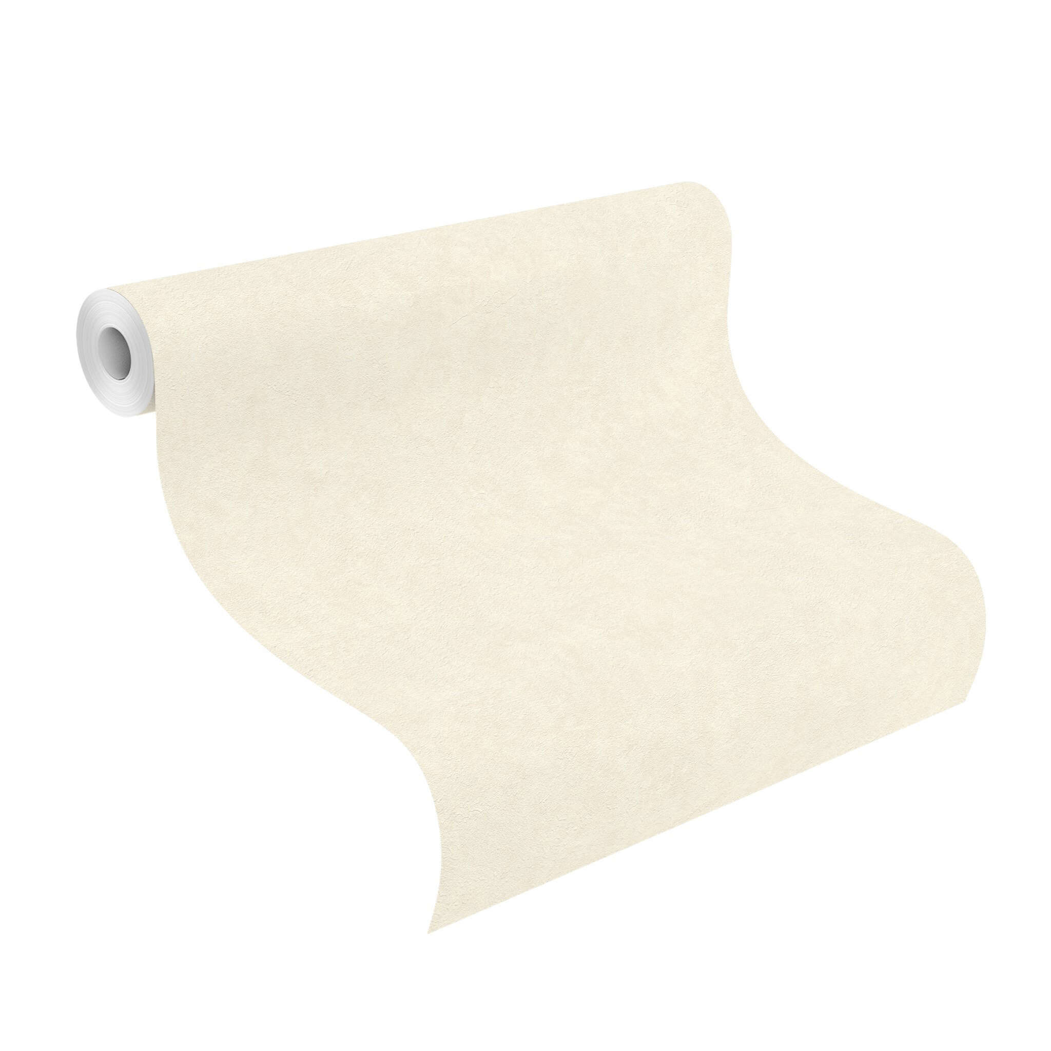 10-818550 Rolle abgerollt 1 Putzoptik Vliestapete in Creme #followusaround 818550