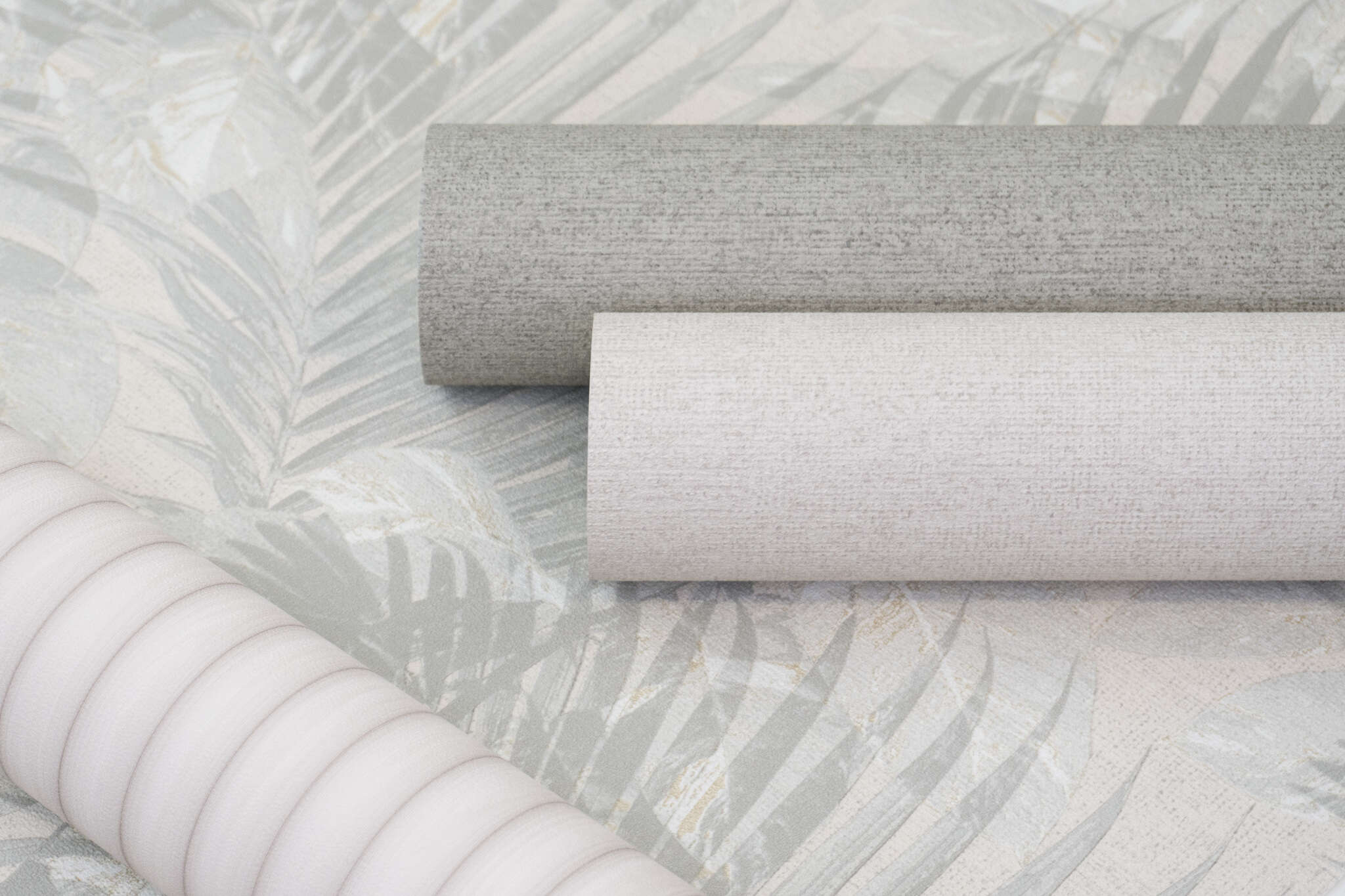 10-600261 Detailaufnahmen 1 Detailed image of Single-colour wallpaper with a woven look