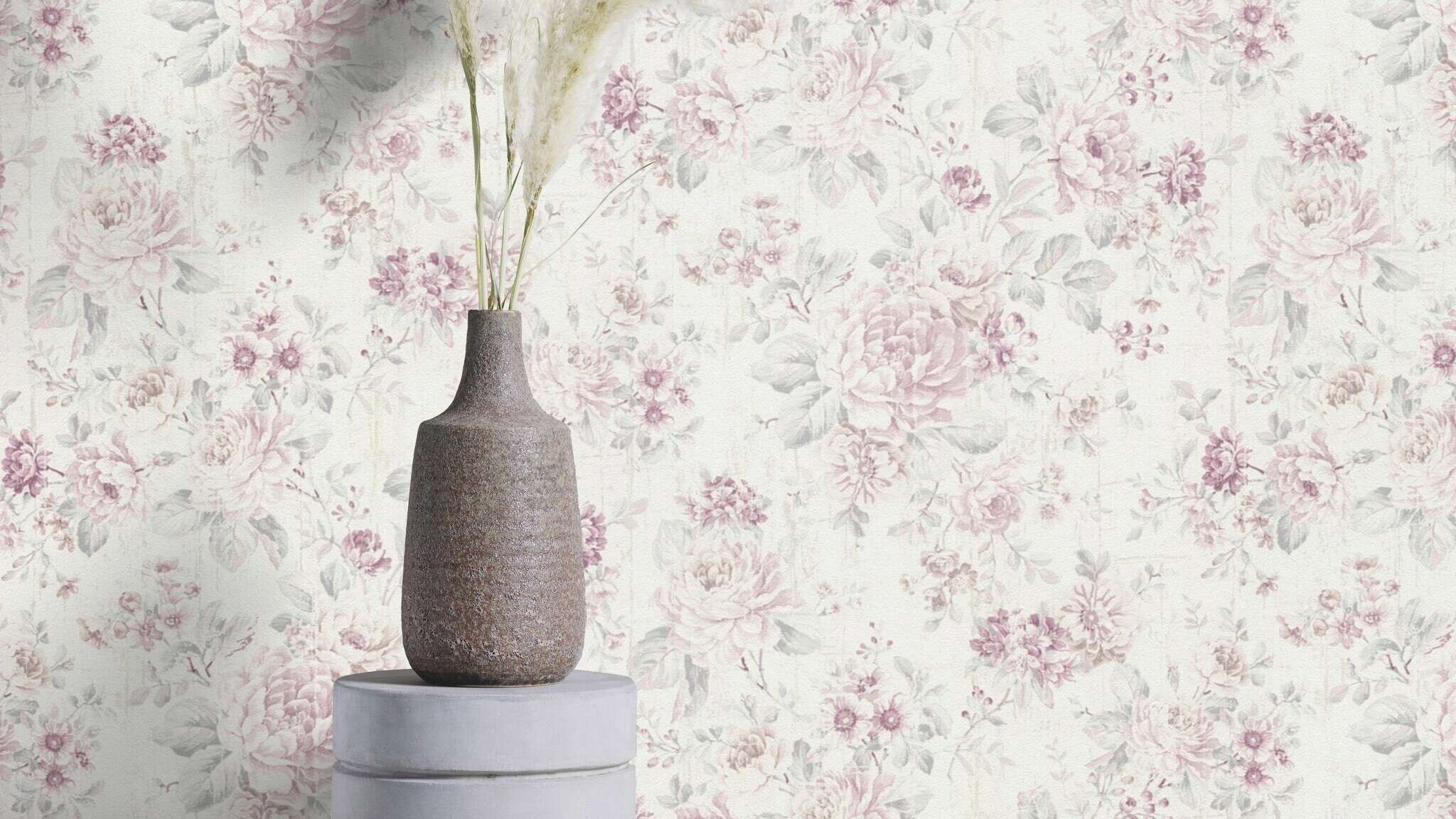 10-516029 Raumsituationen 3 Vliestapete Vintage Rosen 516029
