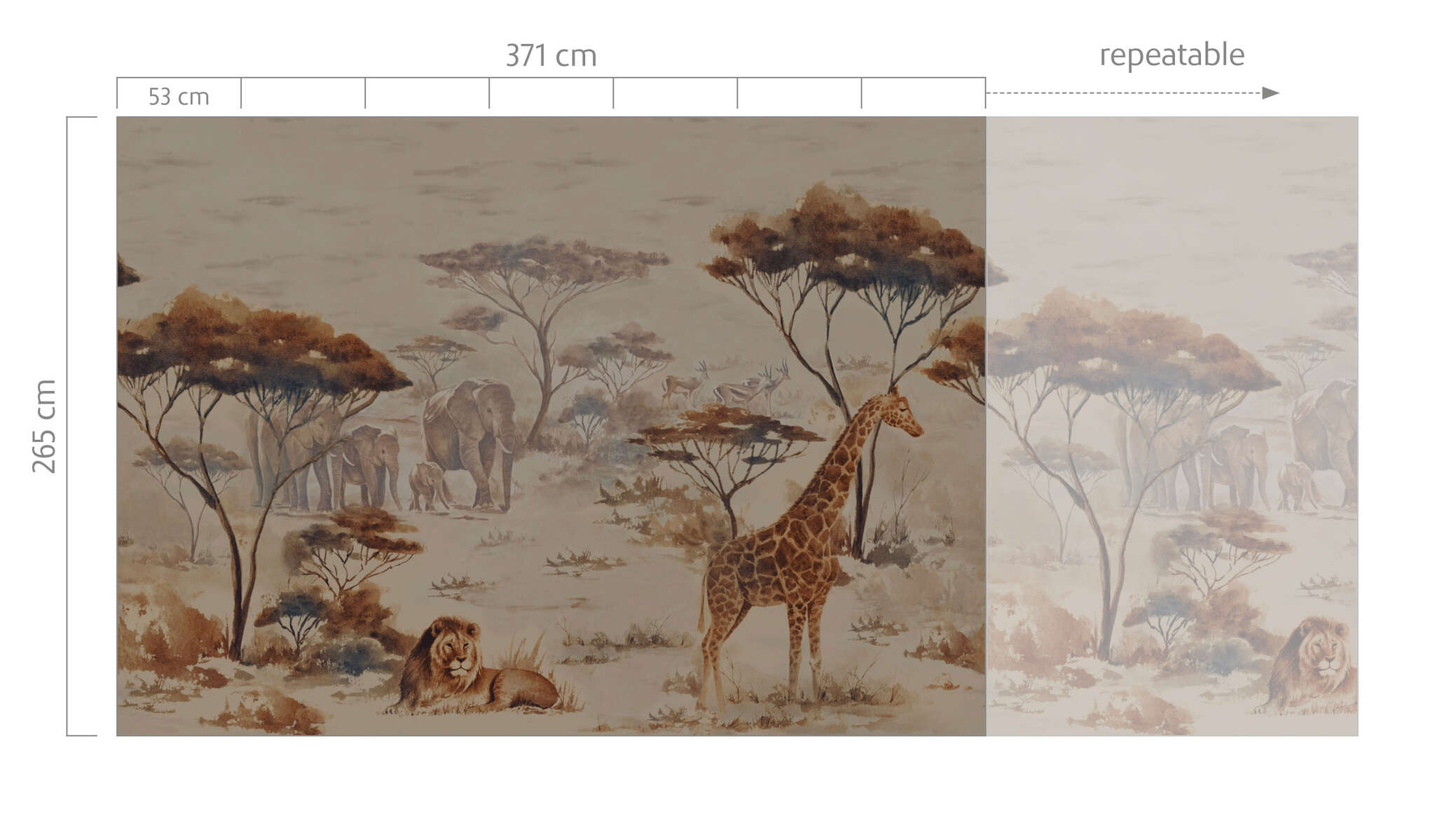 10-363692 Bildauschnitt 1 Papier peint Safari - African Queen III 363692